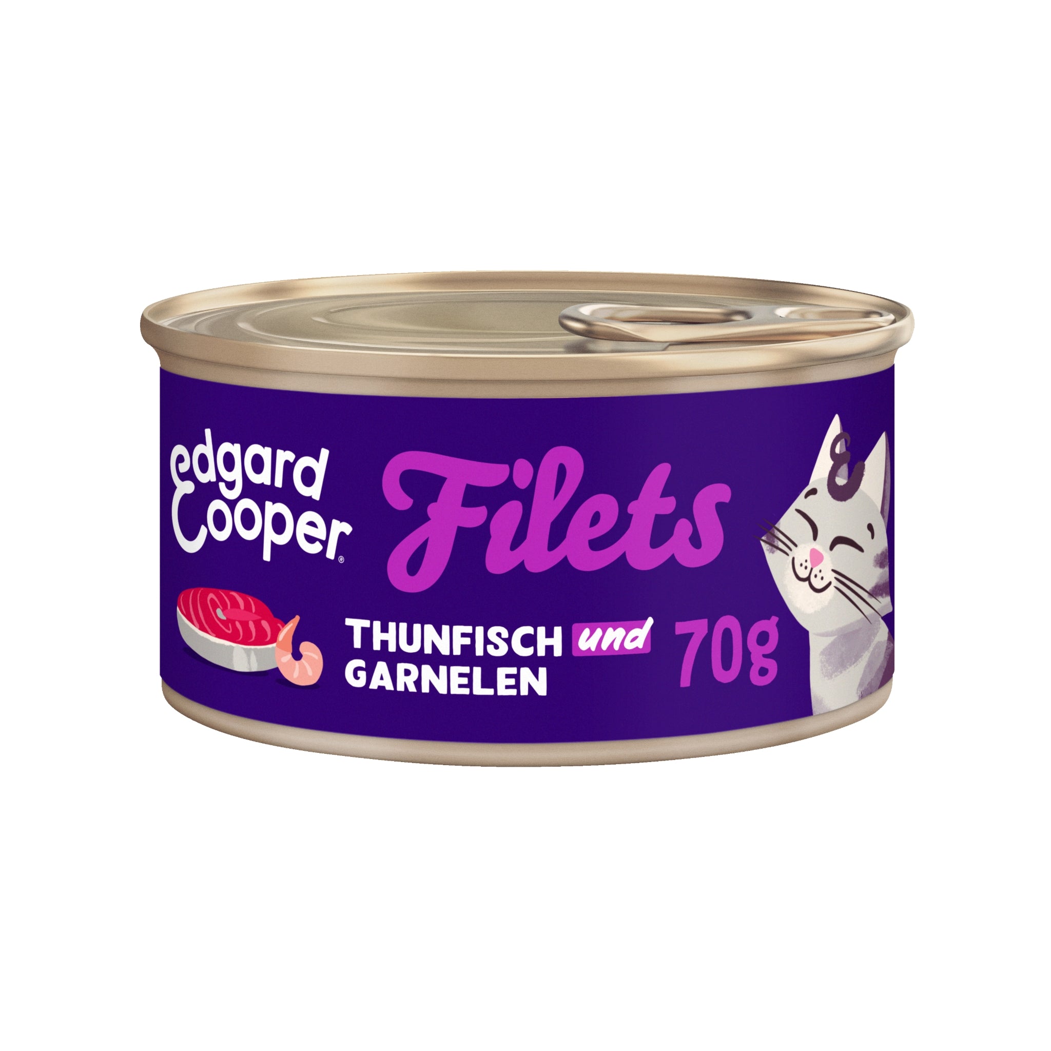 Edgard & Cooper Cat Filets Thunfisch & Garnelen, Katzen Nassfutter - Woofshack
