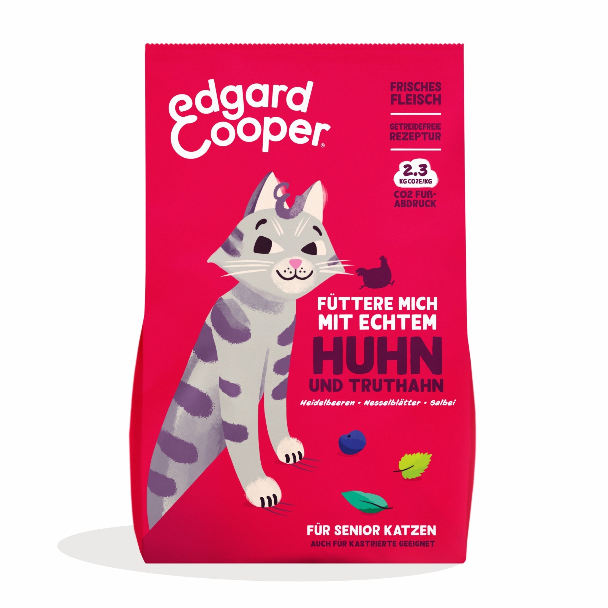 Edgard & Cooper Cat Senior Huhn & Truthahn, Katzen Trockenfutter - Woofshack