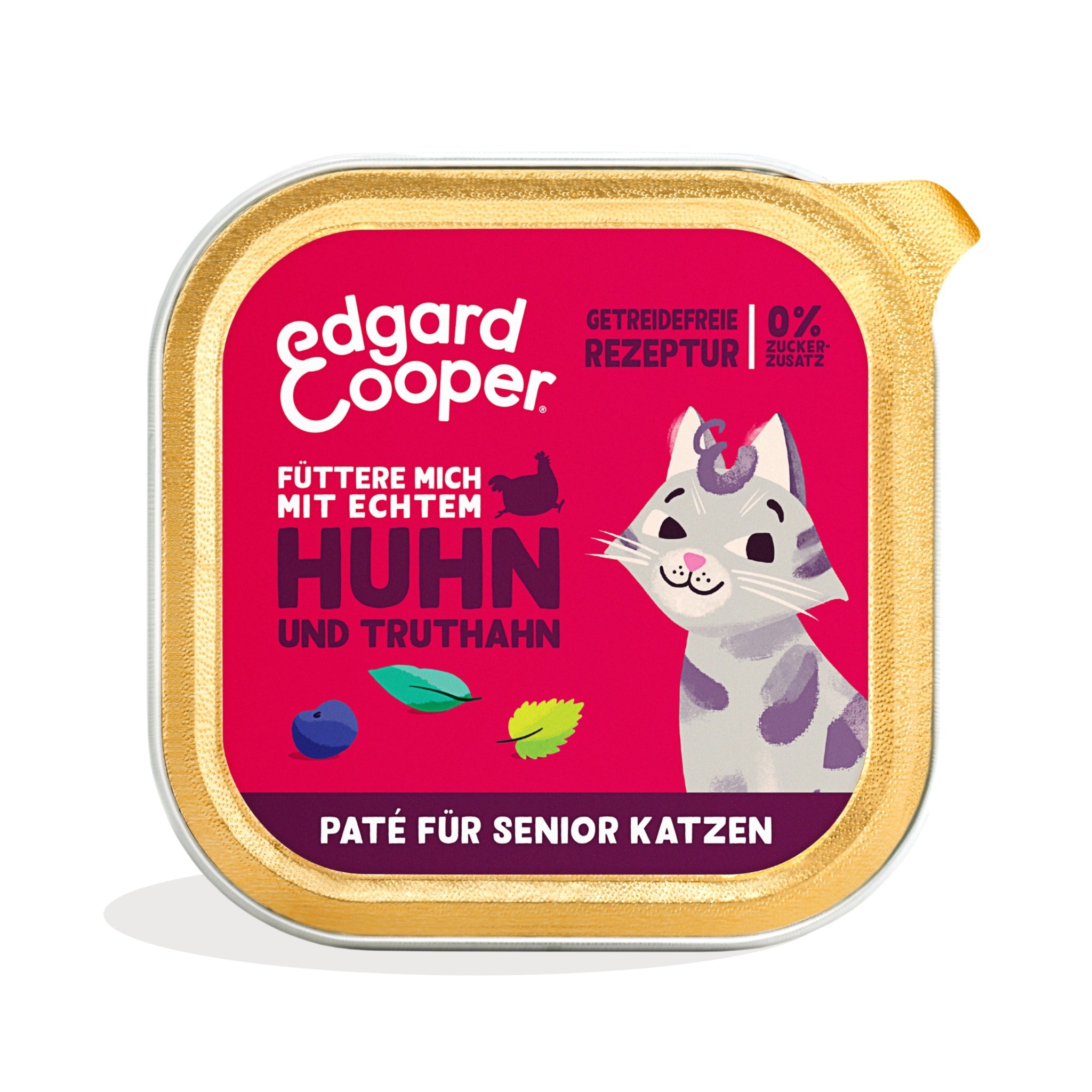 Edgard & Cooper Cat Senior Paté Huhn & Truthahn, Katzen Nassfutter - Woofshack
