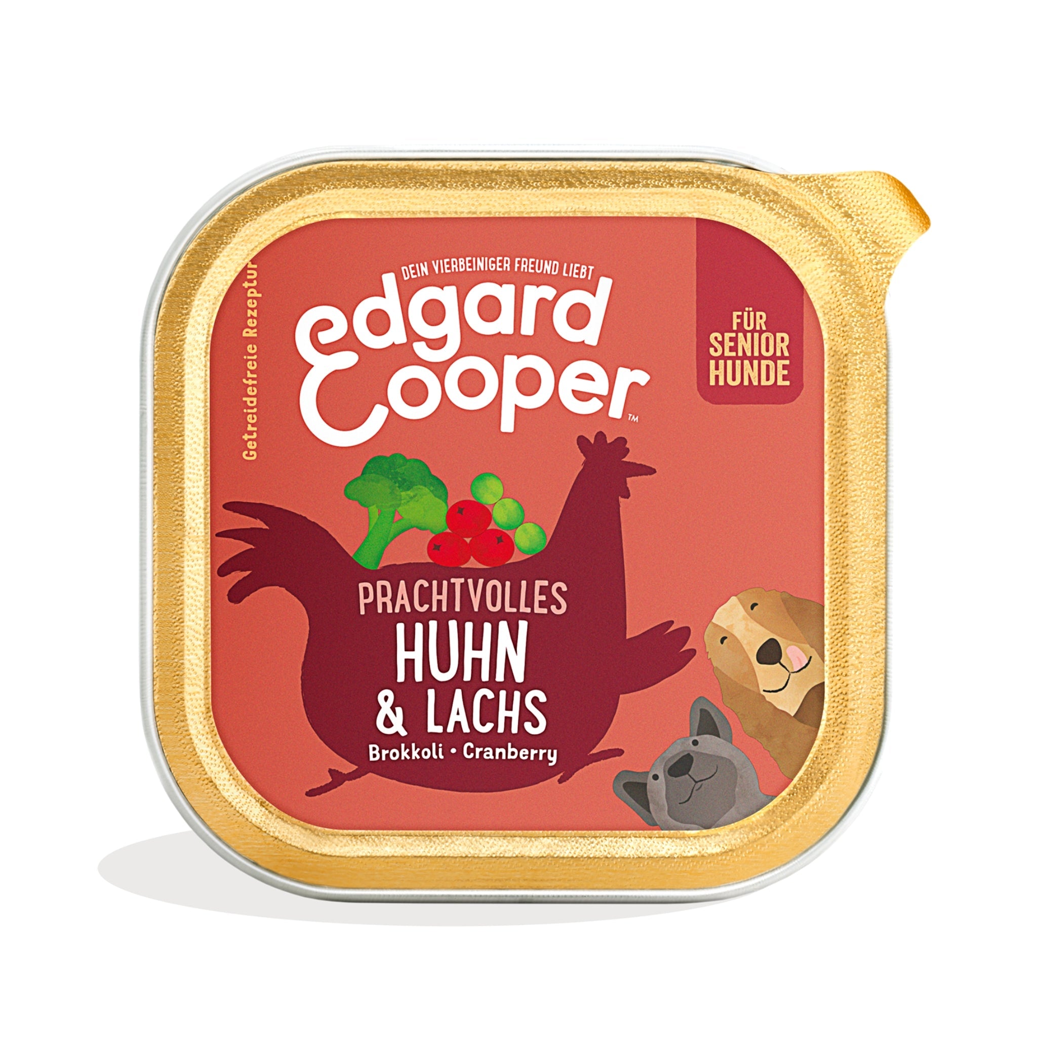 Edgard & Cooper Dog Senior Huhn & Lachs, Hunde Nassfutter - Woofshack