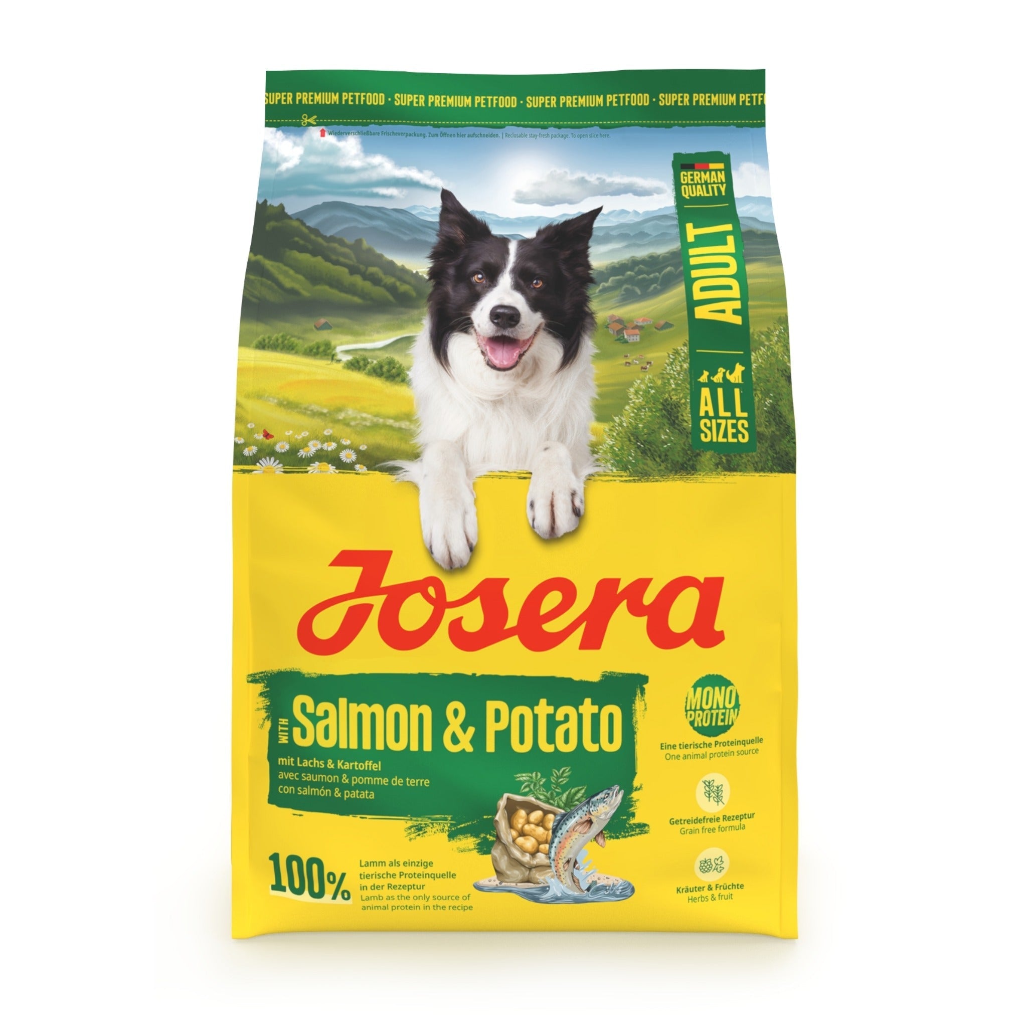 Josera Adult Salmon & Potato Monoprotein, Hunde Trockenfutter - Woofshack