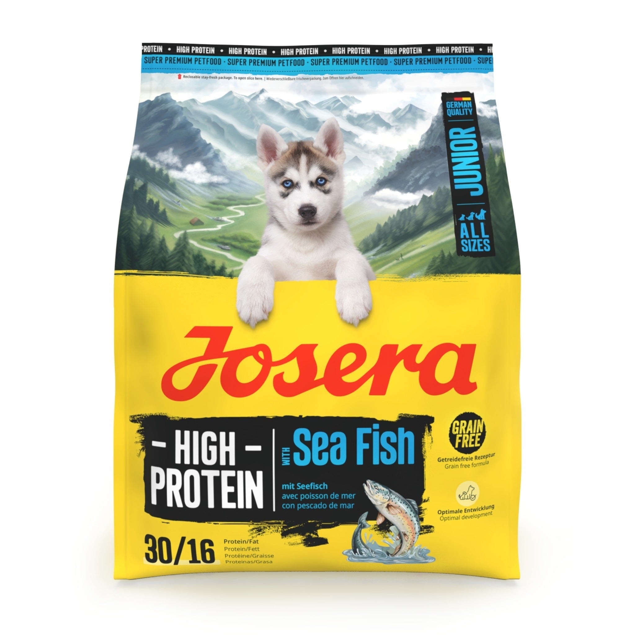 Josera Junior High Protein Sea Fish, Welpen Trockenfutter - Woofshack