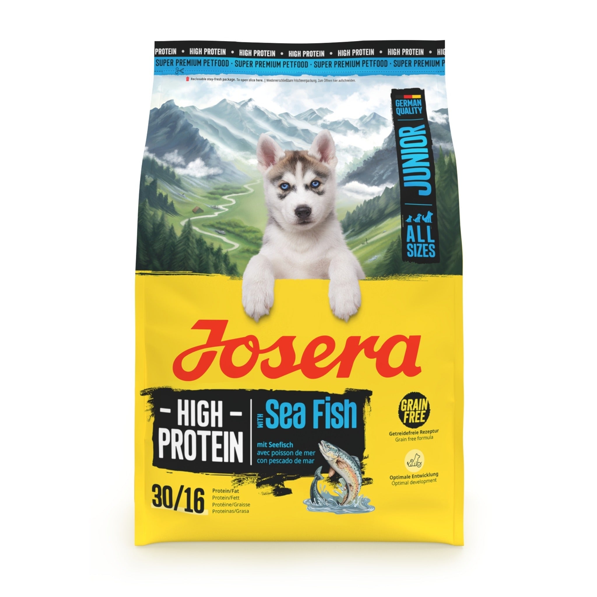 Josera Junior High Protein Sea Fish, Welpen Trockenfutter - Woofshack