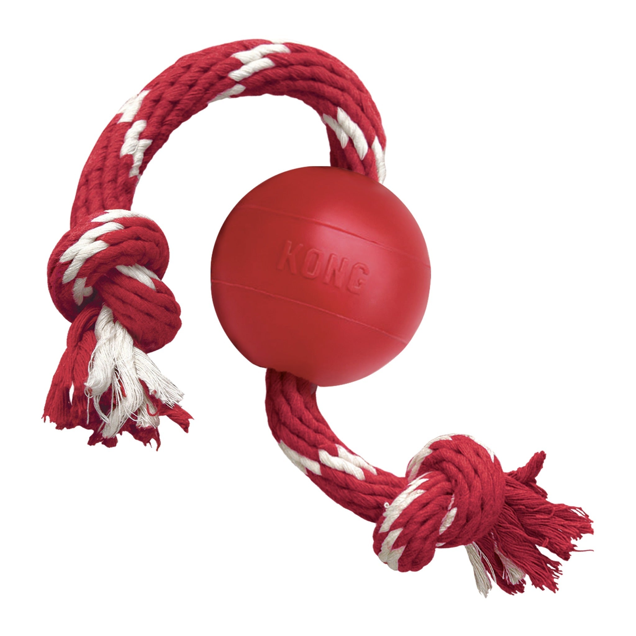 Kong Ball mit Seil, Hundespielzeug - Woofshack