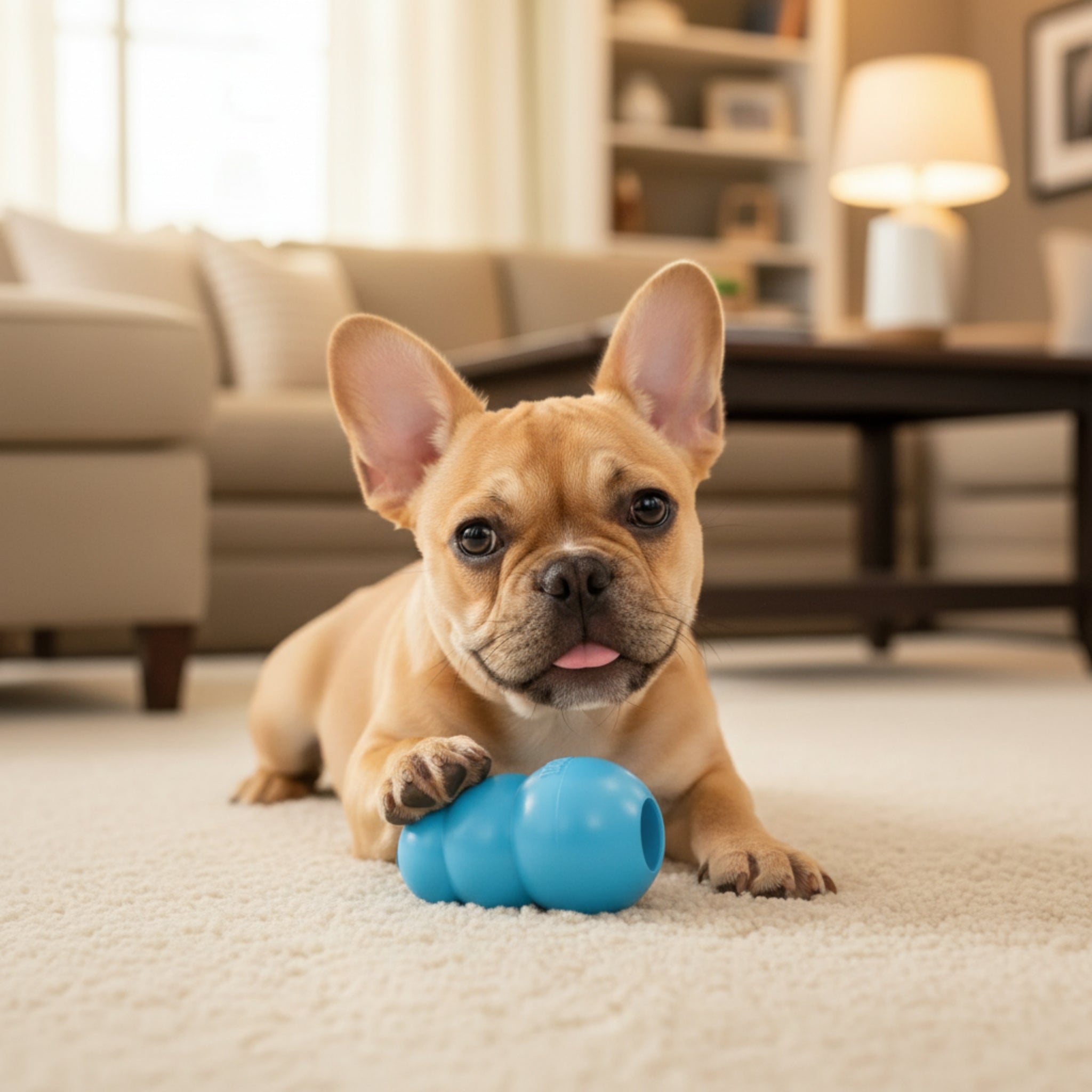 Kong Puppy Kauspielzeug aus Naturkautschuk – Welpensicheres Kau - & Intelligenzspielzeug für gesunde Zähne & entspanntes Zahnwachstum - Woofshack