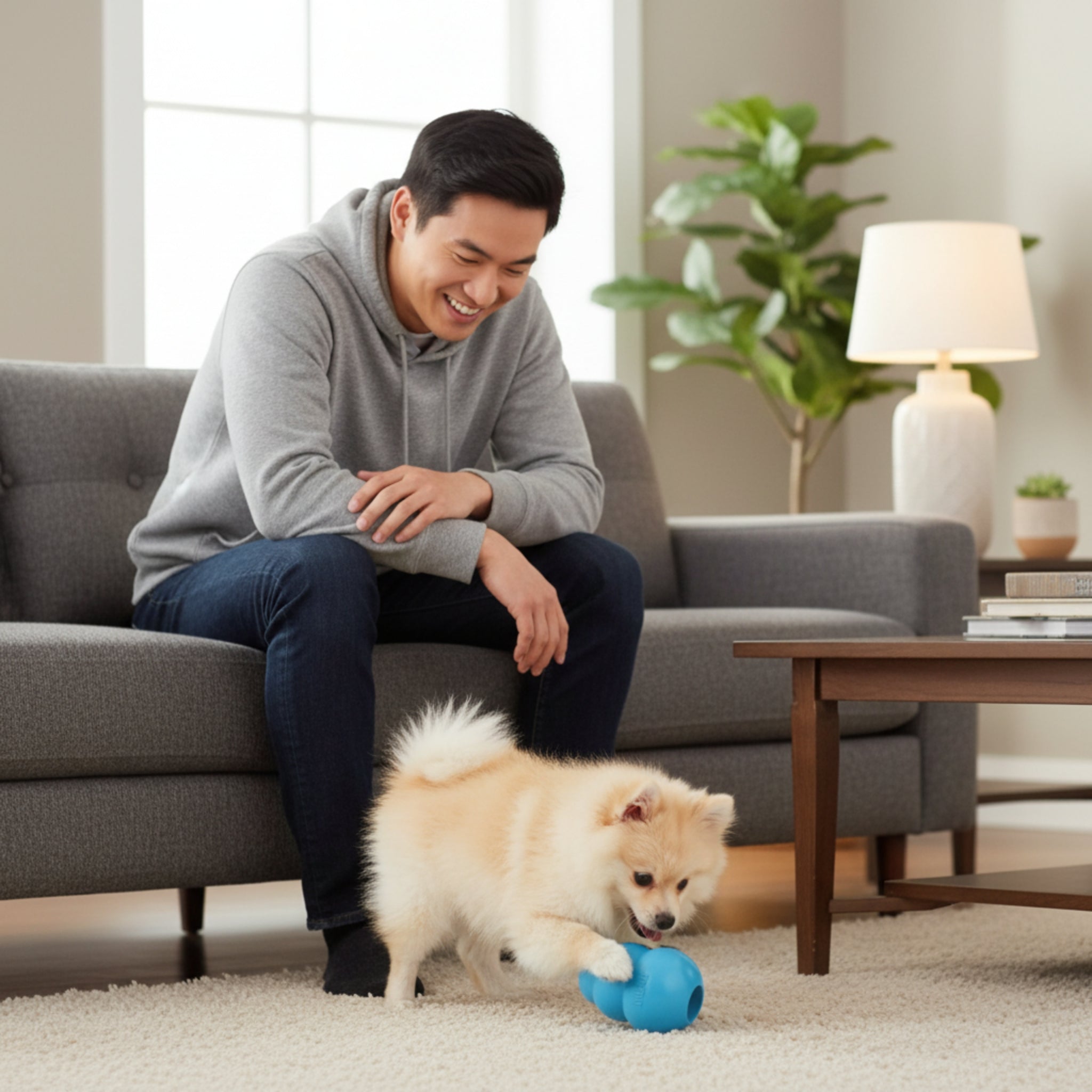 Kong Puppy Kauspielzeug aus Naturkautschuk – Welpensicheres Kau - & Intelligenzspielzeug für gesunde Zähne & entspanntes Zahnwachstum - Woofshack