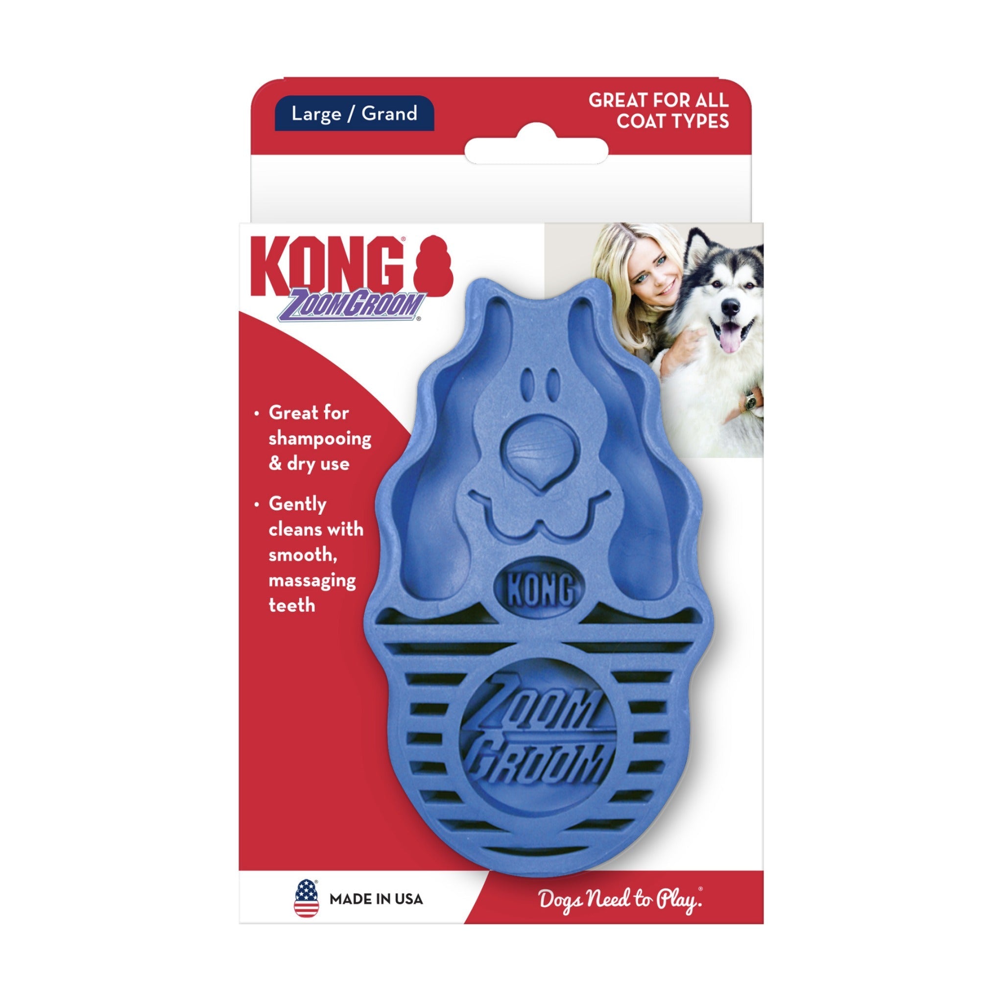 KONG ZoomGroom™ Hundebürste - Woofshack