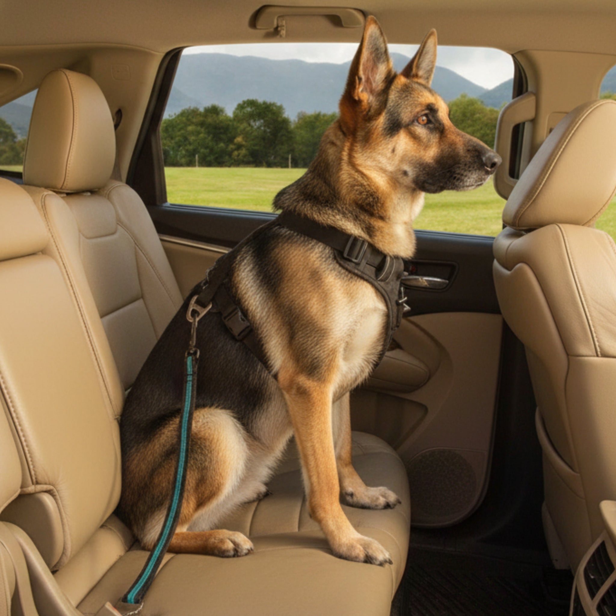 Kurgo Direct to Seatbelt Swivel Tether Hundeautogurt mit 360° Drehgelenk – Sicher im Auto mit Hund - Woofshack