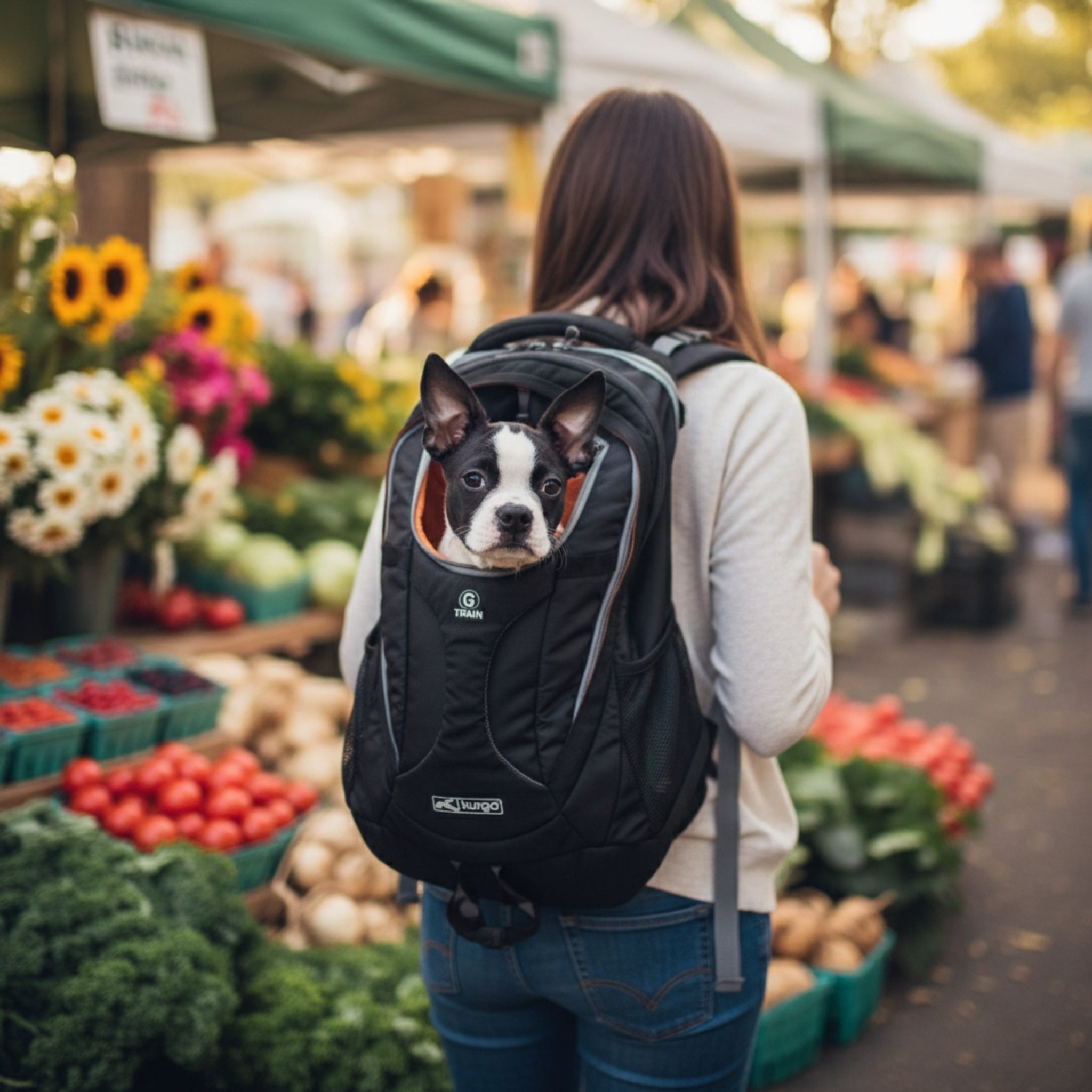 Kurgo G - Train Hunderucksack – Premium Transportrucksack mit Sicherheitsgurt - Befestigung für komfortables Reisen mit kleinen & mittelgroßen Hunden - Woofshack