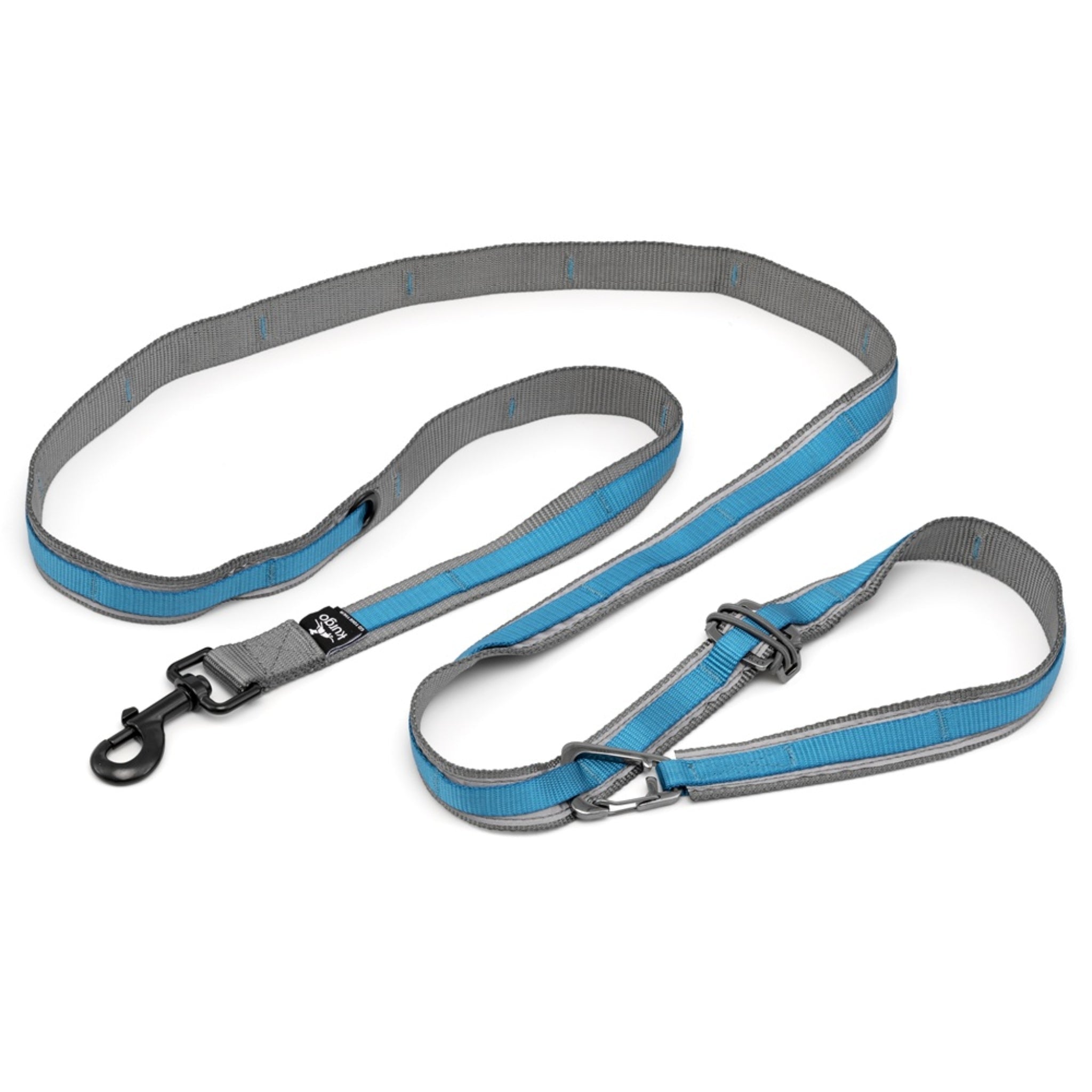 Kurgo Quantum Leash 6 - in - 1 Hundeleine – Vielseitige Premium - Leine für Training, Jogging & Freihandspaziergänge mit Hund - Woofshack