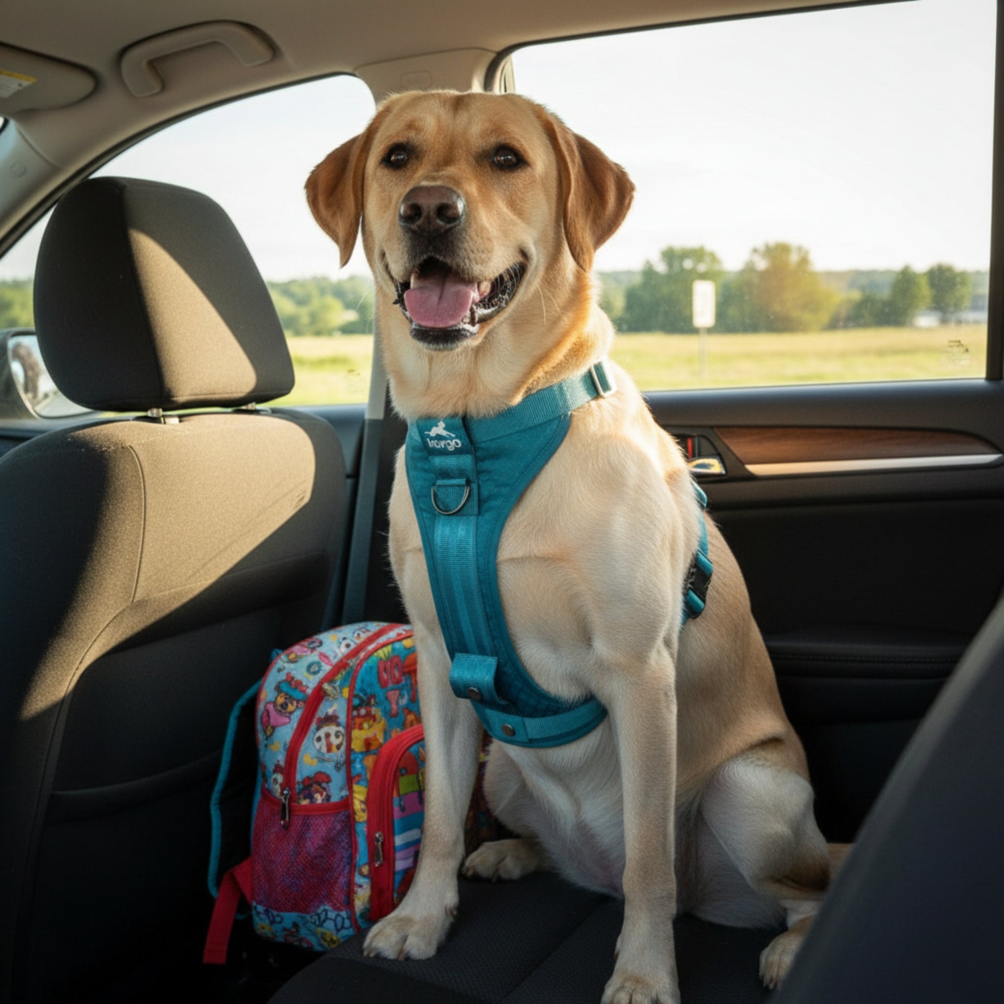 Kurgo Tru - Fit Hundegeschirr – Sicheres Auto - Sicherheitsgeschirr mit Crashtest - Zertifizierung - Woofshack