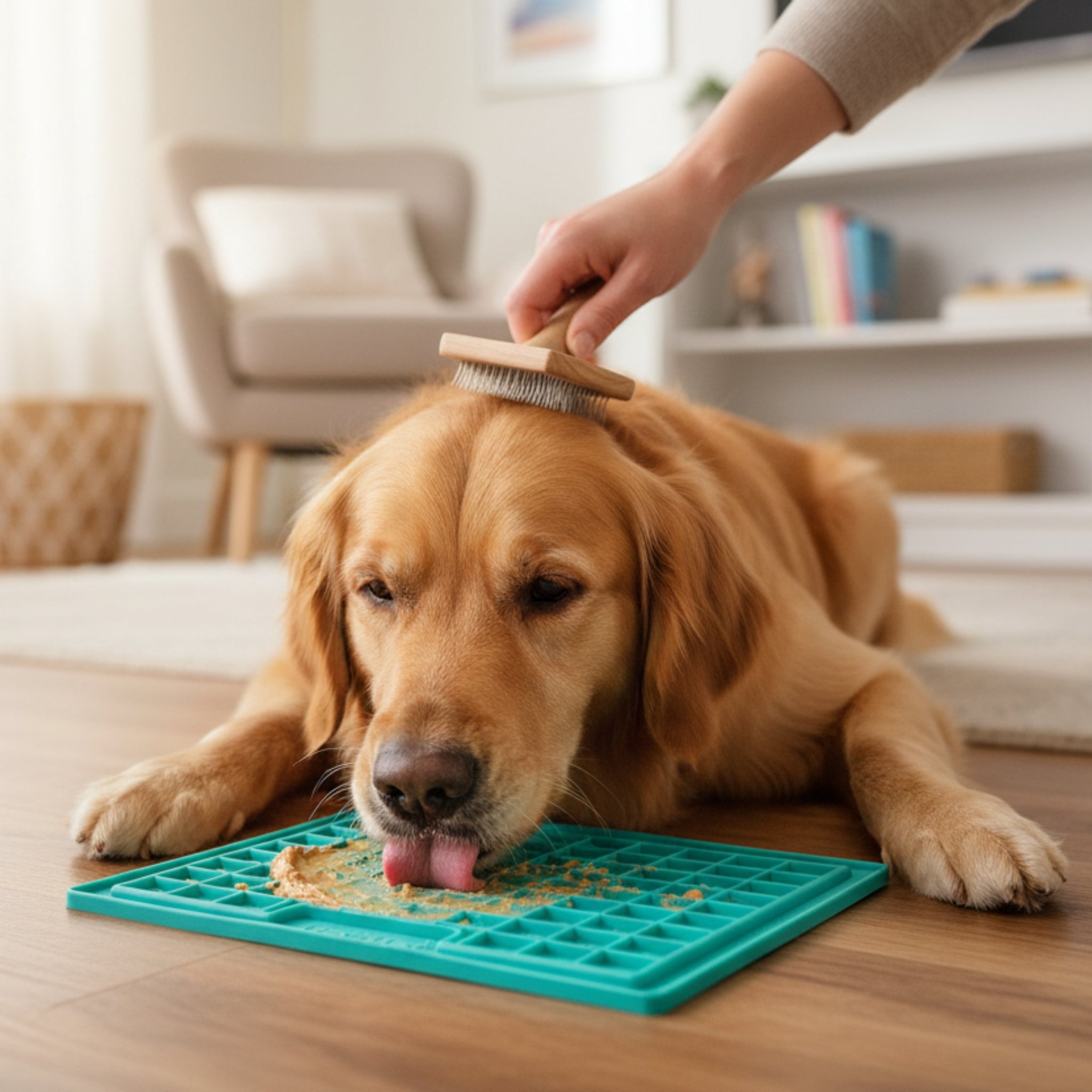 LickiMat Classic Playdate Schleckmatte – Anti - Stress & Beruhigung für ängstliche Hunde - Woofshack