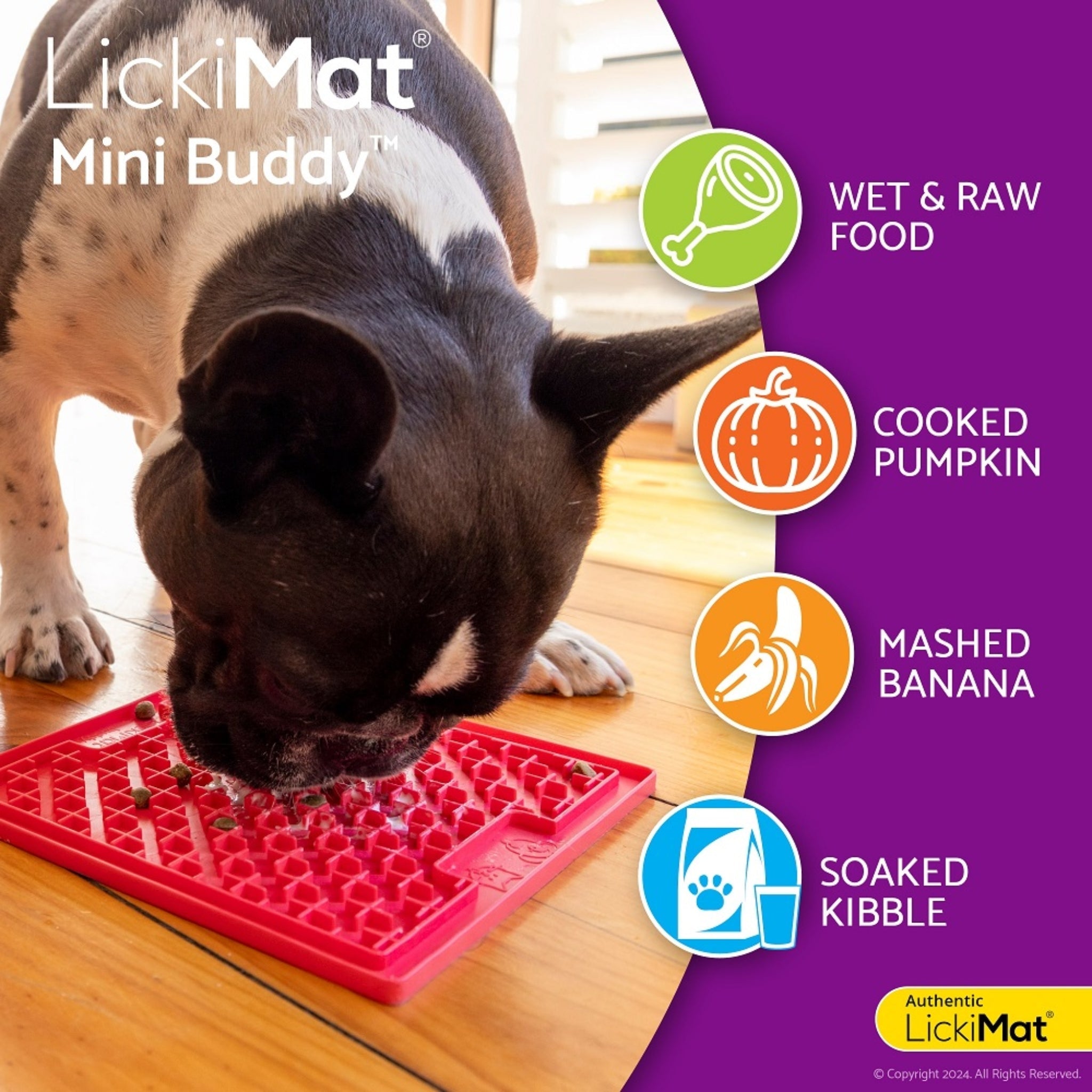 LickiMat Mini Buddy – Die kompakte Schleckmatte gegen Langeweile & Stress bei Hunden - Woofshack