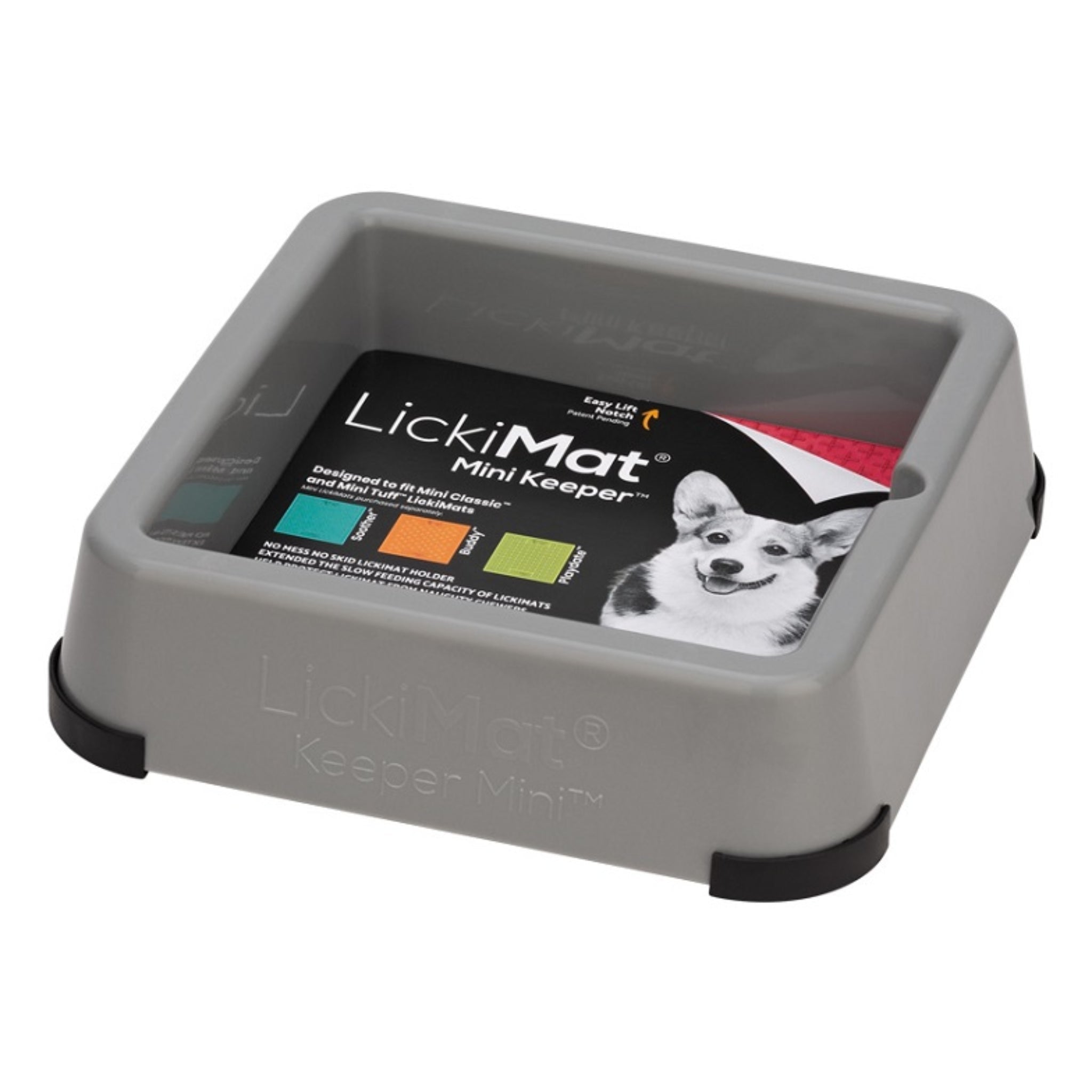 LickiMat Mini Keeper – Rutschfester Halterahmen für Schleckmatten | Sicheres Leckerli-Erlebnis ohne Verrutschen - Woofshack