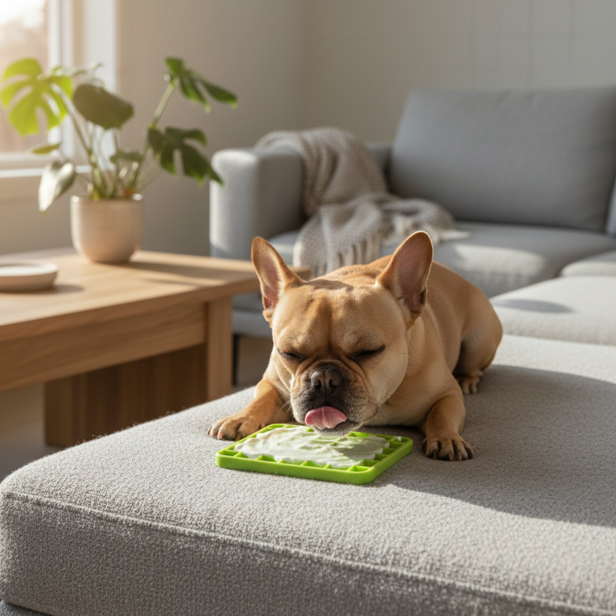 LickiMat Mini Playdate – Die beruhigende Anti-Stress Schleckmatte für kleine & mittelgroße Hunde | Slow Feeding, mentale Auslastung & pure Entspannung - Woofshack