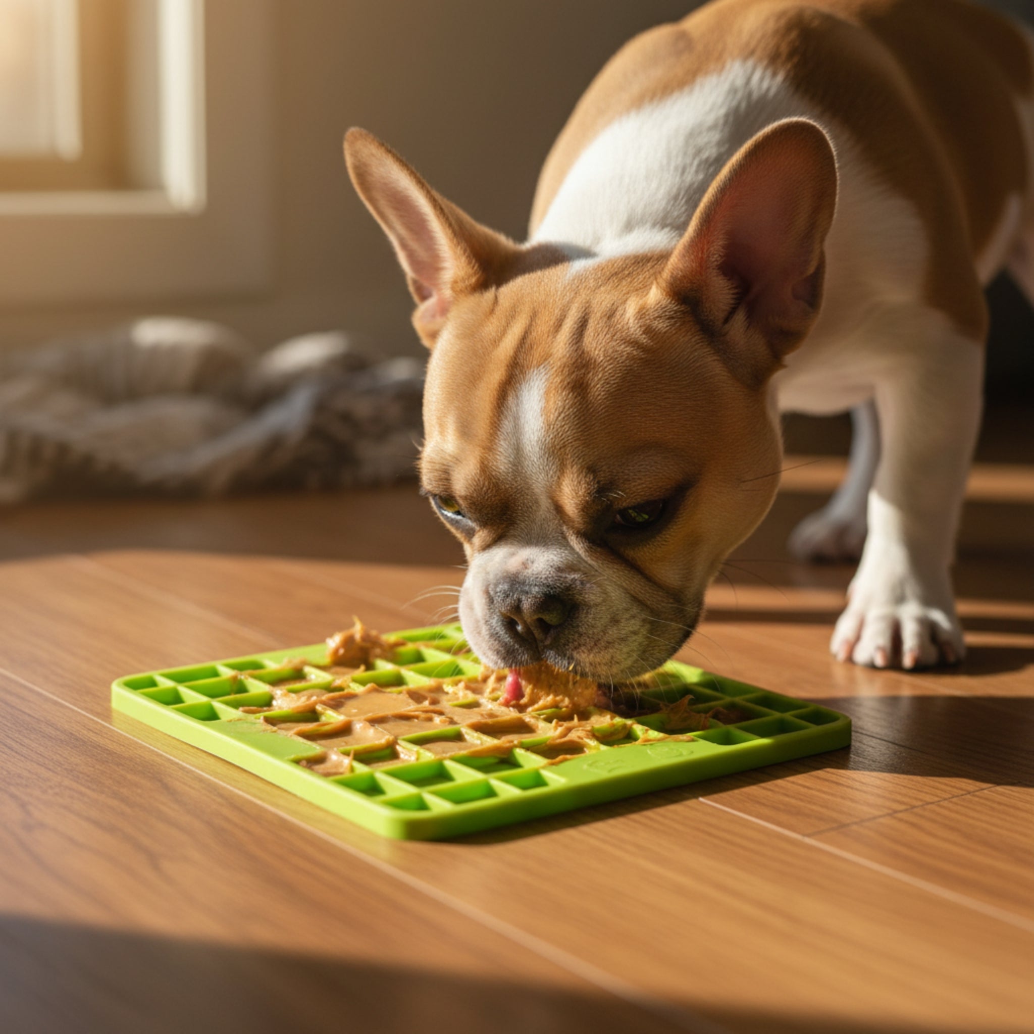 LickiMat Mini Playdate – Die beruhigende Anti-Stress Schleckmatte für kleine & mittelgroße Hunde | Slow Feeding, mentale Auslastung & pure Entspannung - Woofshack