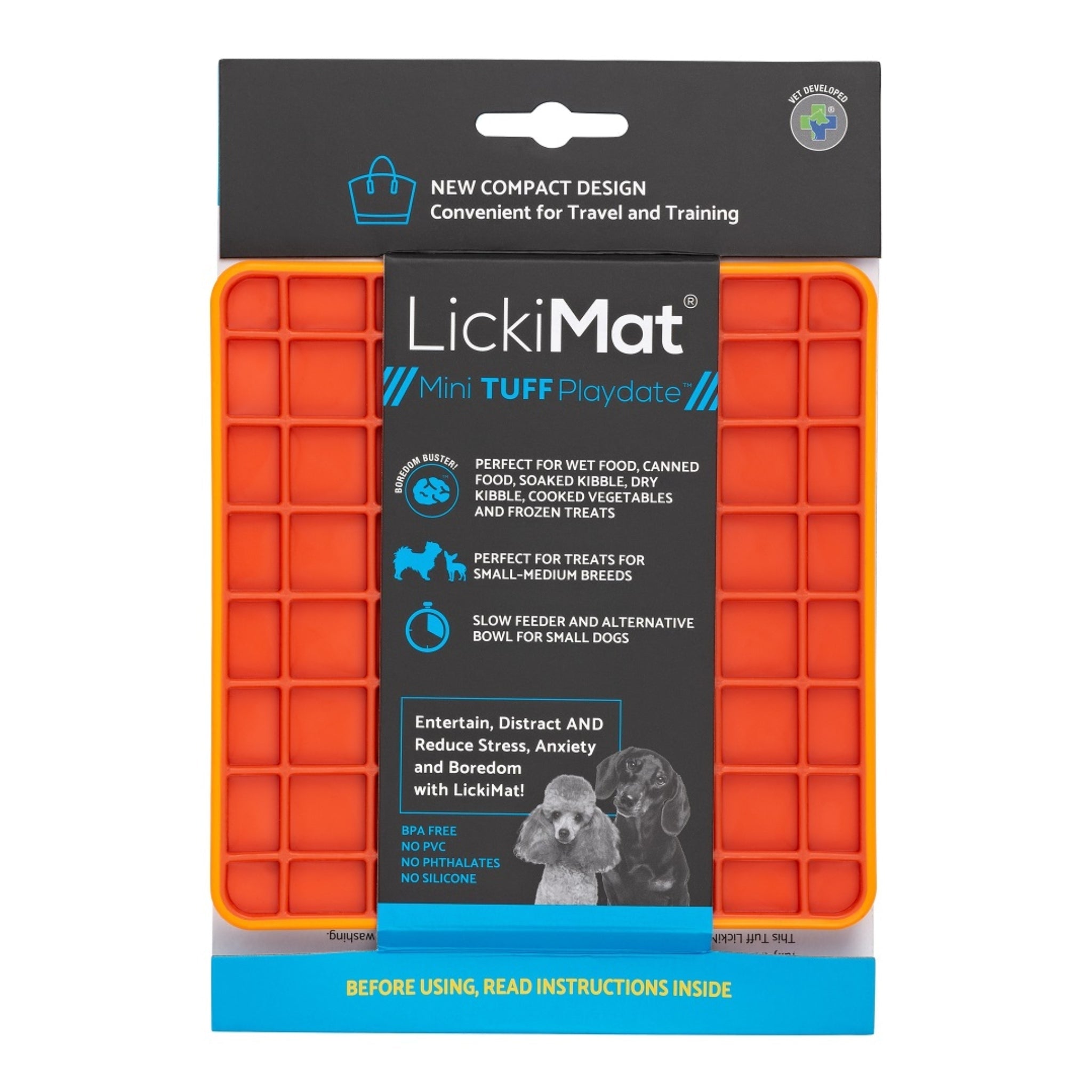 LickiMat Mini Playdate Tuff – Die robuste Schleckmatte für Hunde, die wirklich beschäftigt & beruhigt - Woofshack