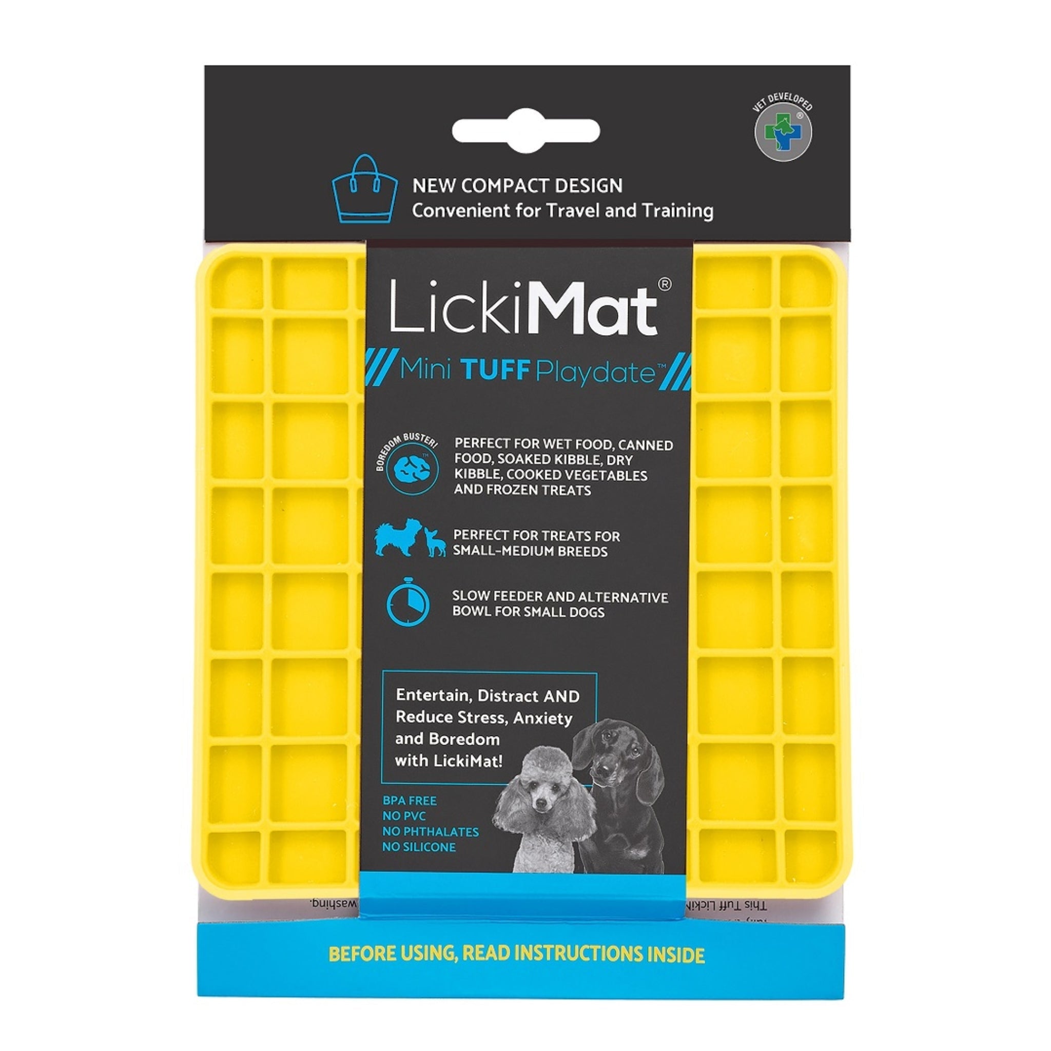 LickiMat Mini Playdate Tuff – Die robuste Schleckmatte für Hunde, die wirklich beschäftigt & beruhigt - Woofshack