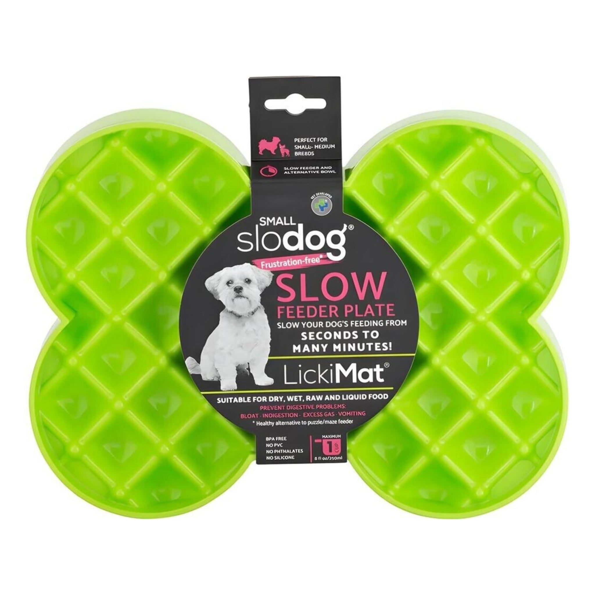 LickiMat Mini Slodog – Anti-Schling Schleckmatte für Hunde | Verlangsamt die Futteraufnahme, fördert Verdauung & Entspannung - Woofshack