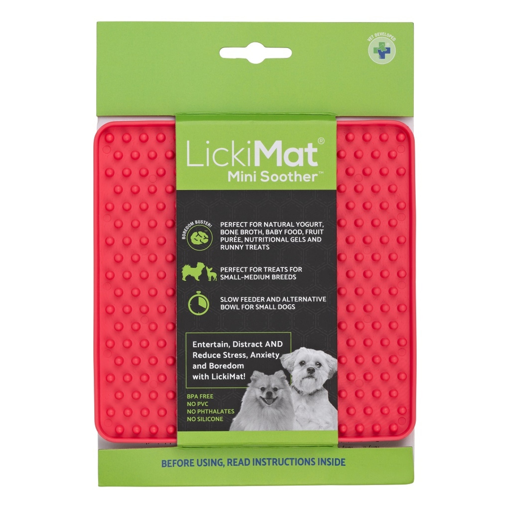 LickiMat Mini Soother – Die clevere Schleckmatte für kleine Hunde: Weniger Stress, mehr Ruhe & langsameres Fressen in einem - Woofshack