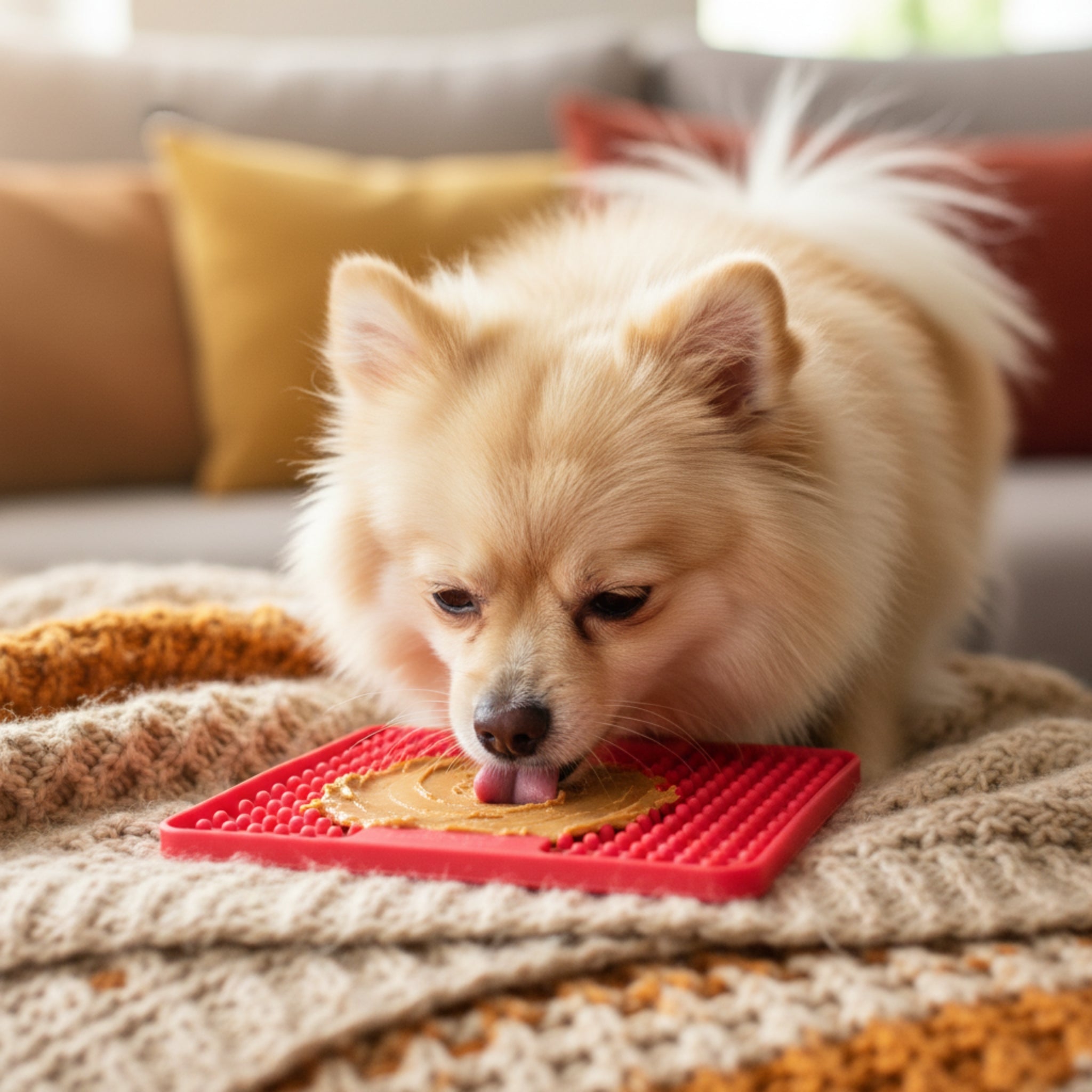 LickiMat Mini Soother – Die clevere Schleckmatte für kleine Hunde: Weniger Stress, mehr Ruhe & langsameres Fressen in einem - Woofshack