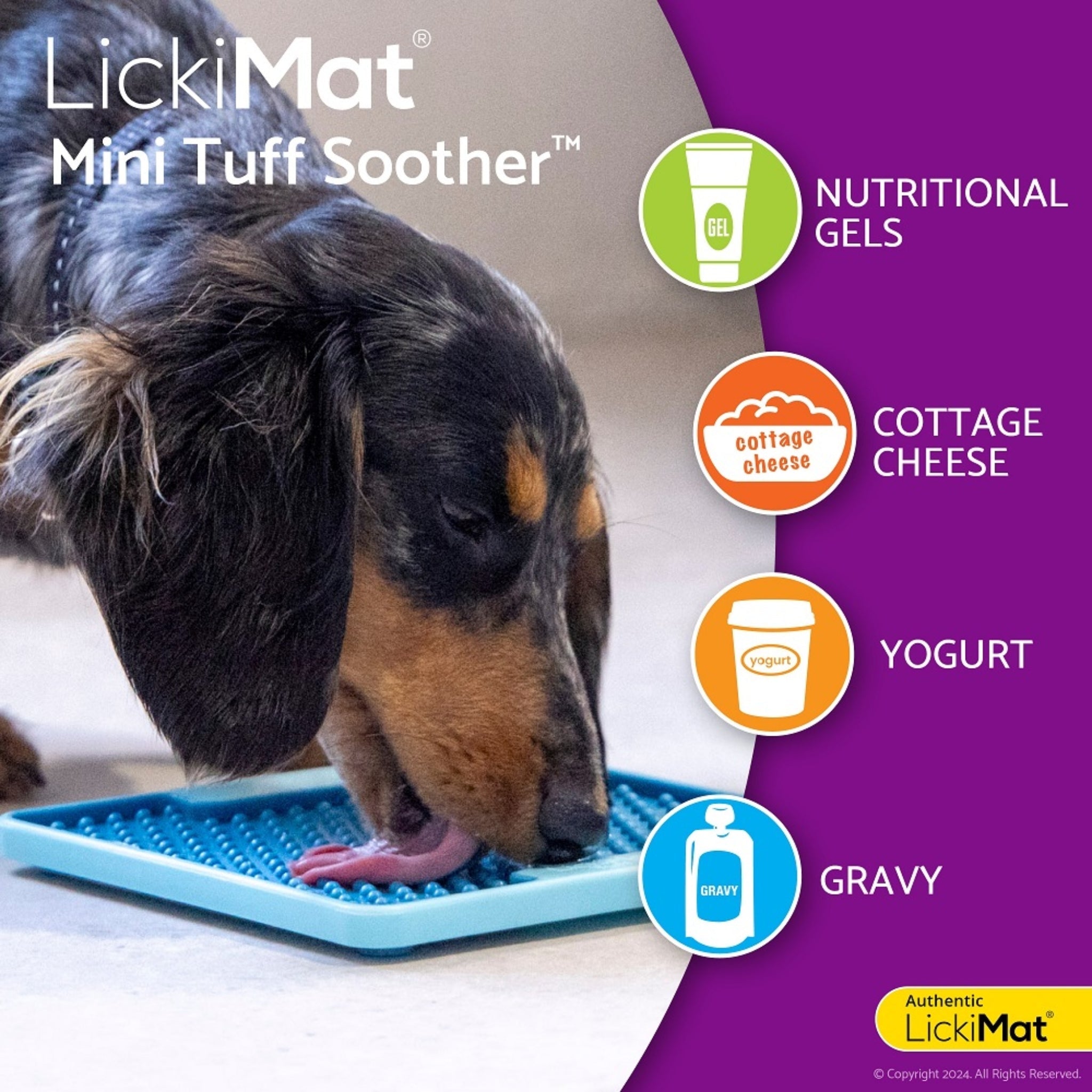 LickiMat Mini Soother Tuff – Die robuste Schleckmatte gegen Langeweile, Angst & Fresshasten bei Hunden - Woofshack