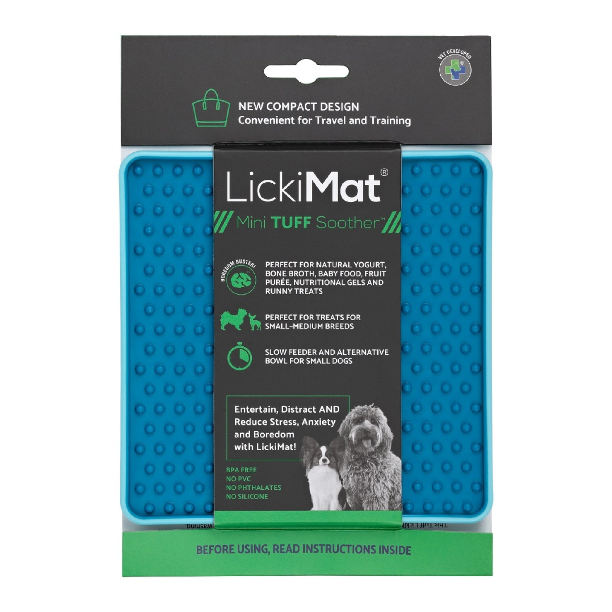 LickiMat Mini Soother Tuff – Die robuste Schleckmatte gegen Langeweile, Angst & Fresshasten bei Hunden - Woofshack