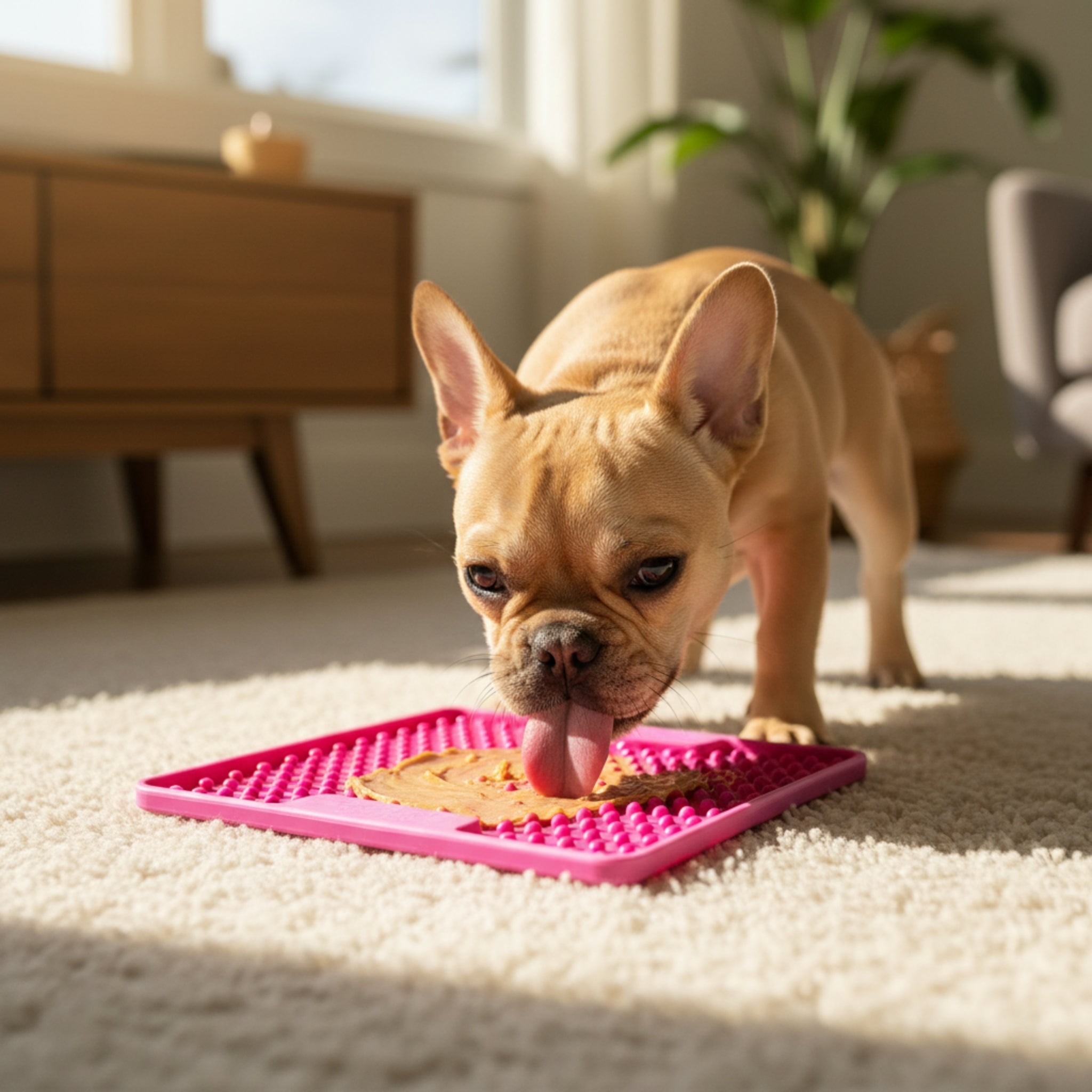 LickiMat Mini Soother Tuff – Die robuste Schleckmatte gegen Langeweile, Angst & Fresshasten bei Hunden - Woofshack