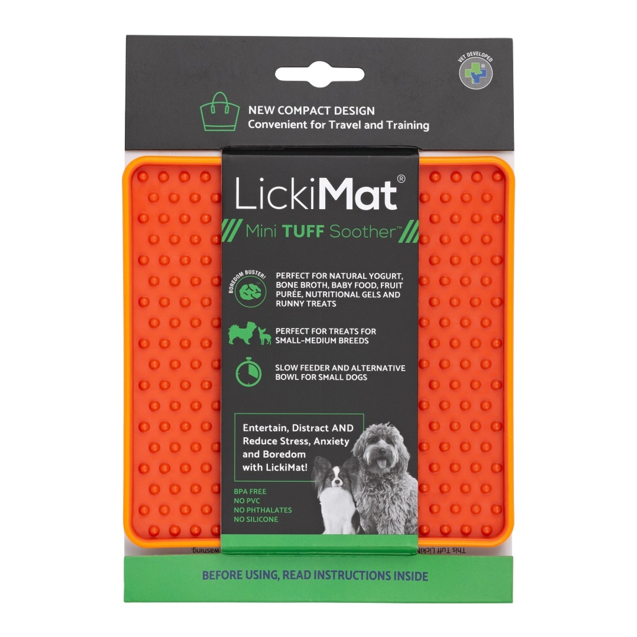 LickiMat Mini Soother Tuff – Die robuste Schleckmatte gegen Langeweile, Angst & Fresshasten bei Hunden - Woofshack