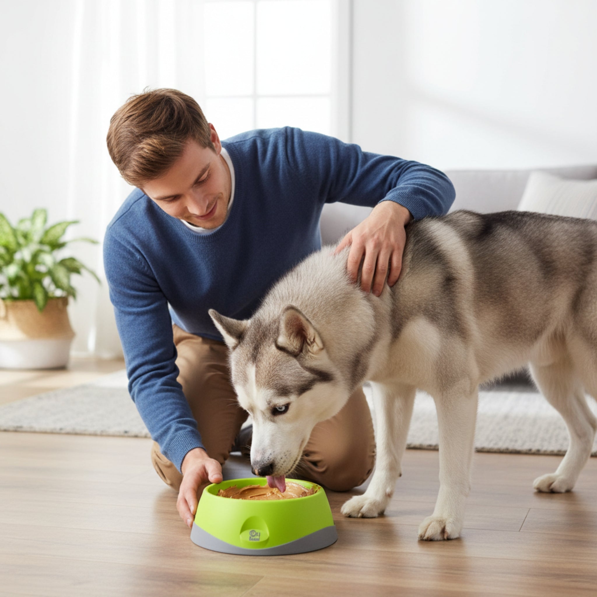 LickiMat OH Bowl – Anti - Schling Hundenapf für langsames Fressen - Woofshack