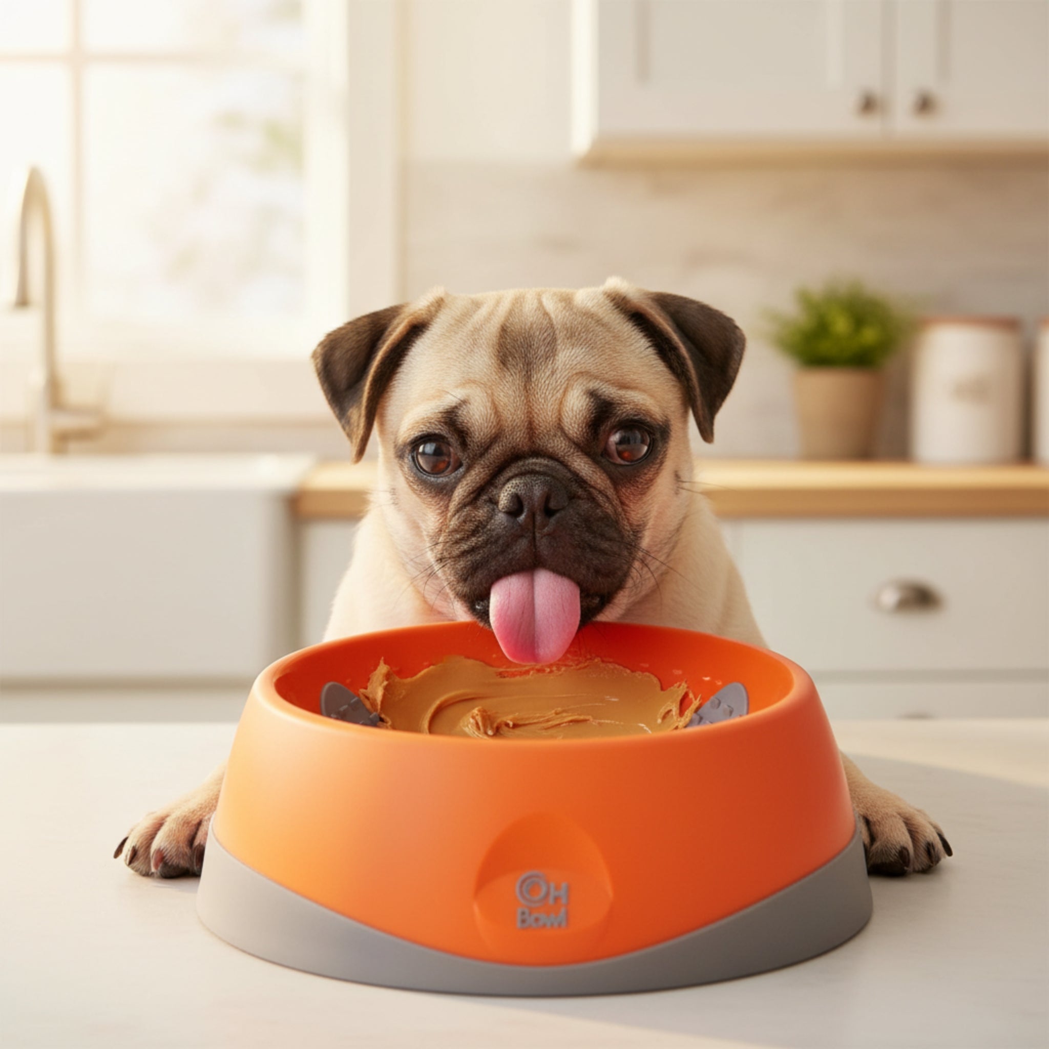 LickiMat OH Bowl – Anti - Schling Hundenapf für langsames Fressen - Woofshack