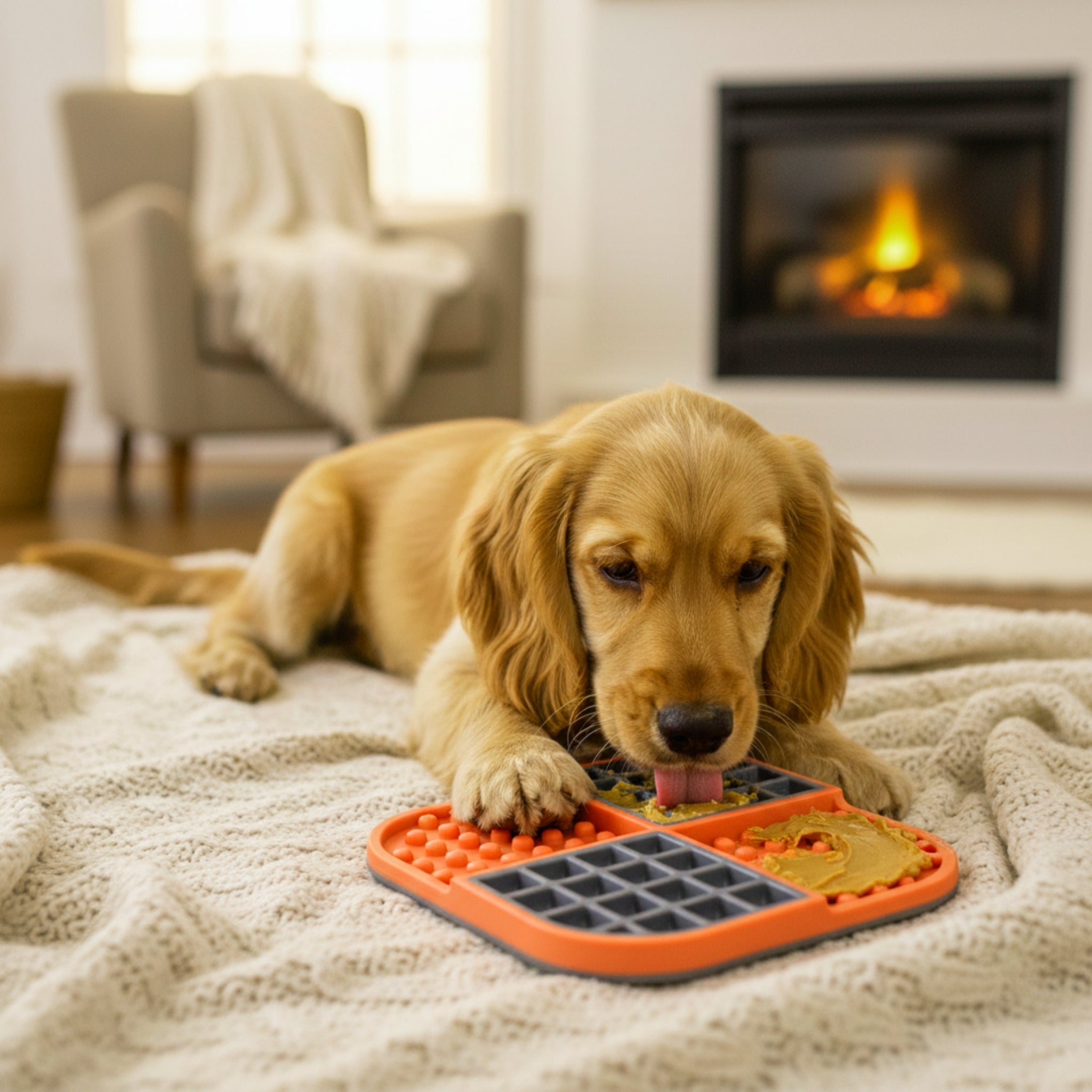 LickiMat Slomo Schleckmatte - Anti - Stress & Beschäftigung für Hunde - Woofshack