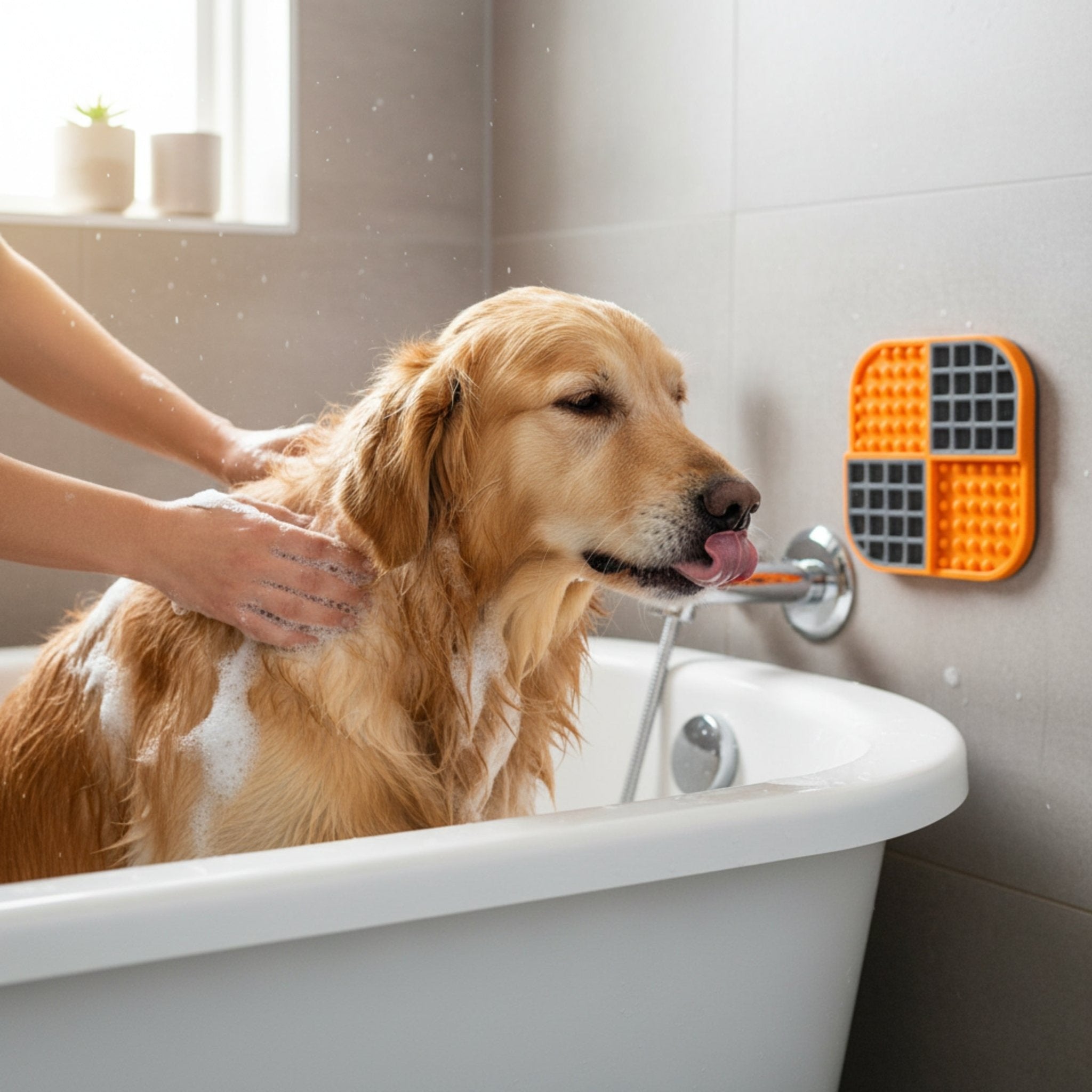 LickiMat Slomo Schleckmatte - Anti - Stress & Beschäftigung für Hunde - Woofshack