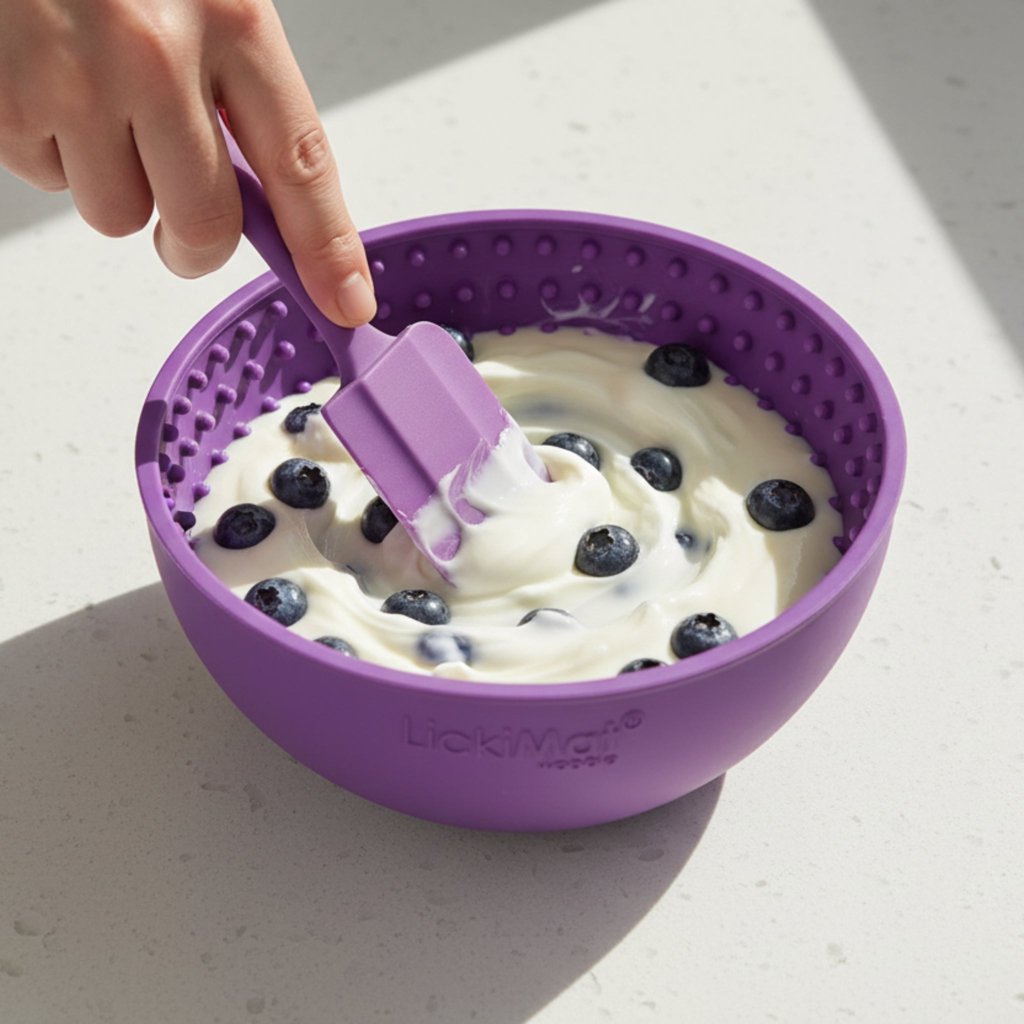 LickiMat Wobble Anti - Schling Schlecknapf – Langsame Fütterung & Stressabbau für Hunde - Woofshack