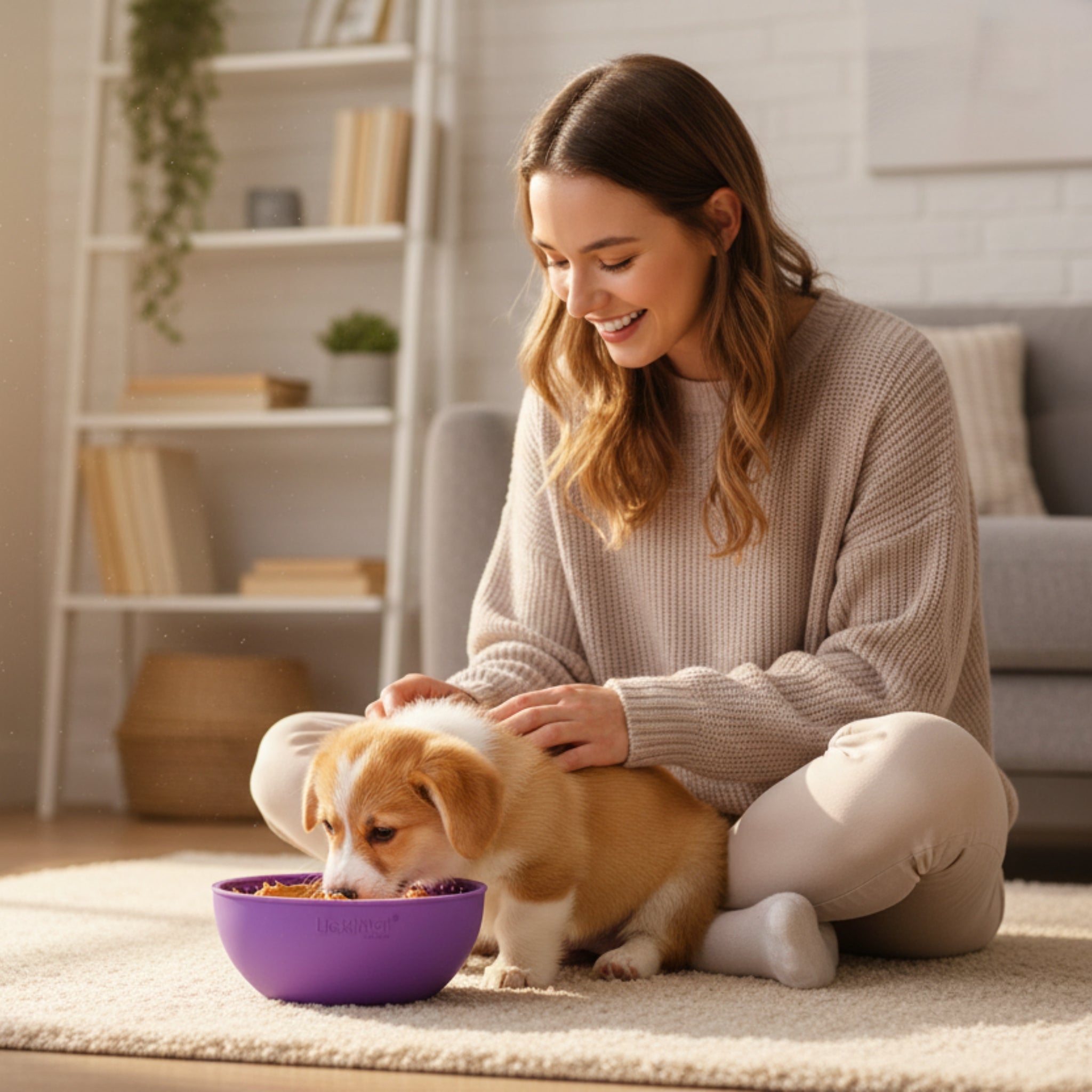 LickiMat Wobble Anti - Schling Schlecknapf – Langsame Fütterung & Stressabbau für Hunde - Woofshack