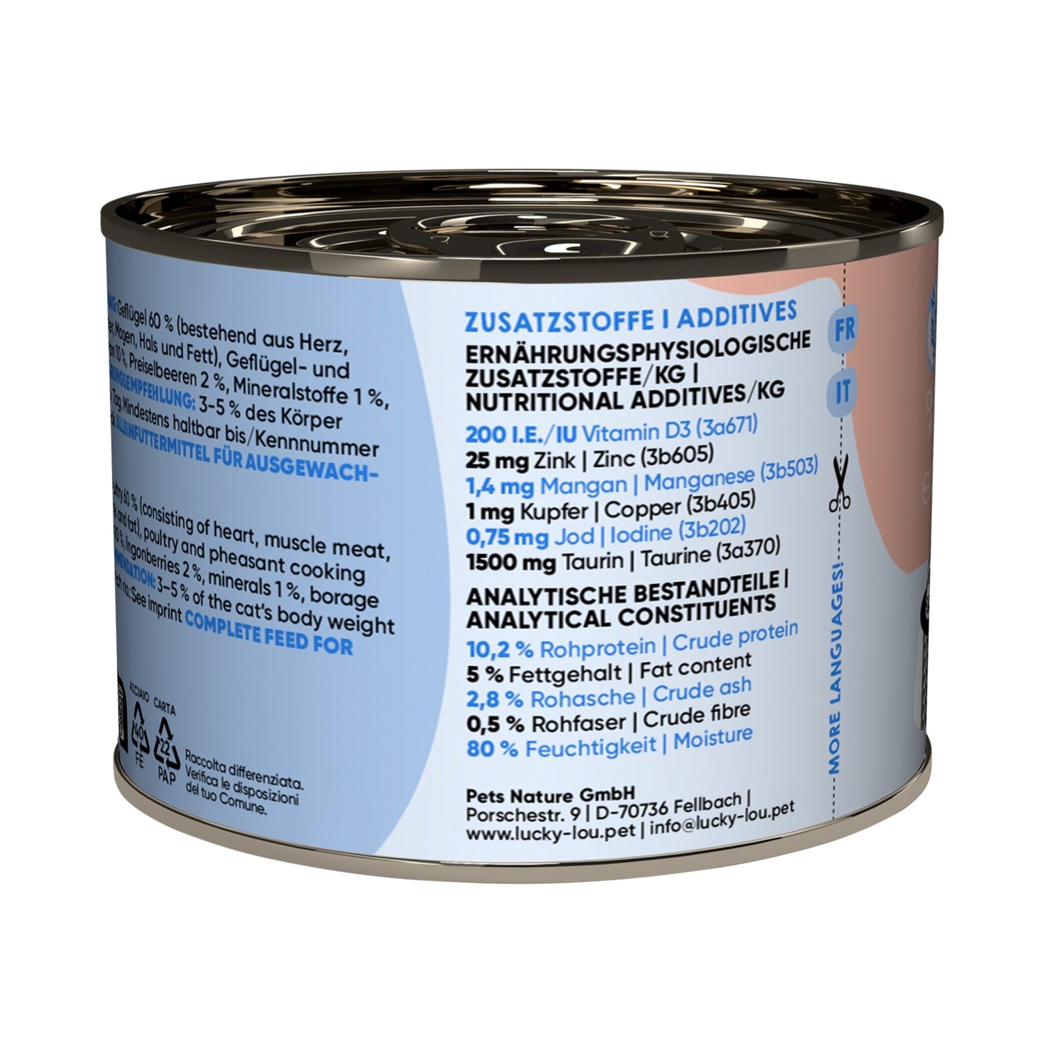 Lucky Lou Life Stage Adult Geflügel & Fasan, Katzen Nassfutter - Woofshack