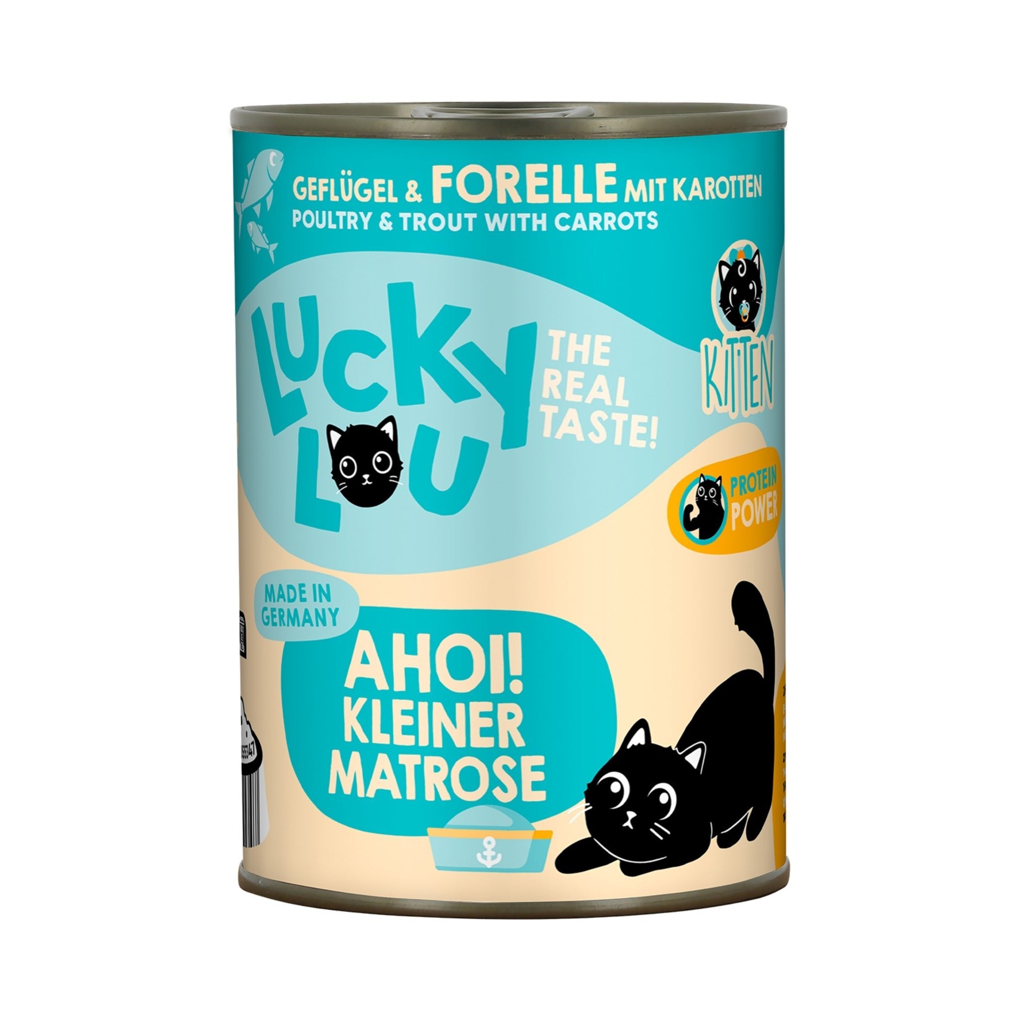 Lucky Lou Life Stage Kitten Geflügel & Forelle, Nassfutter - Woofshack