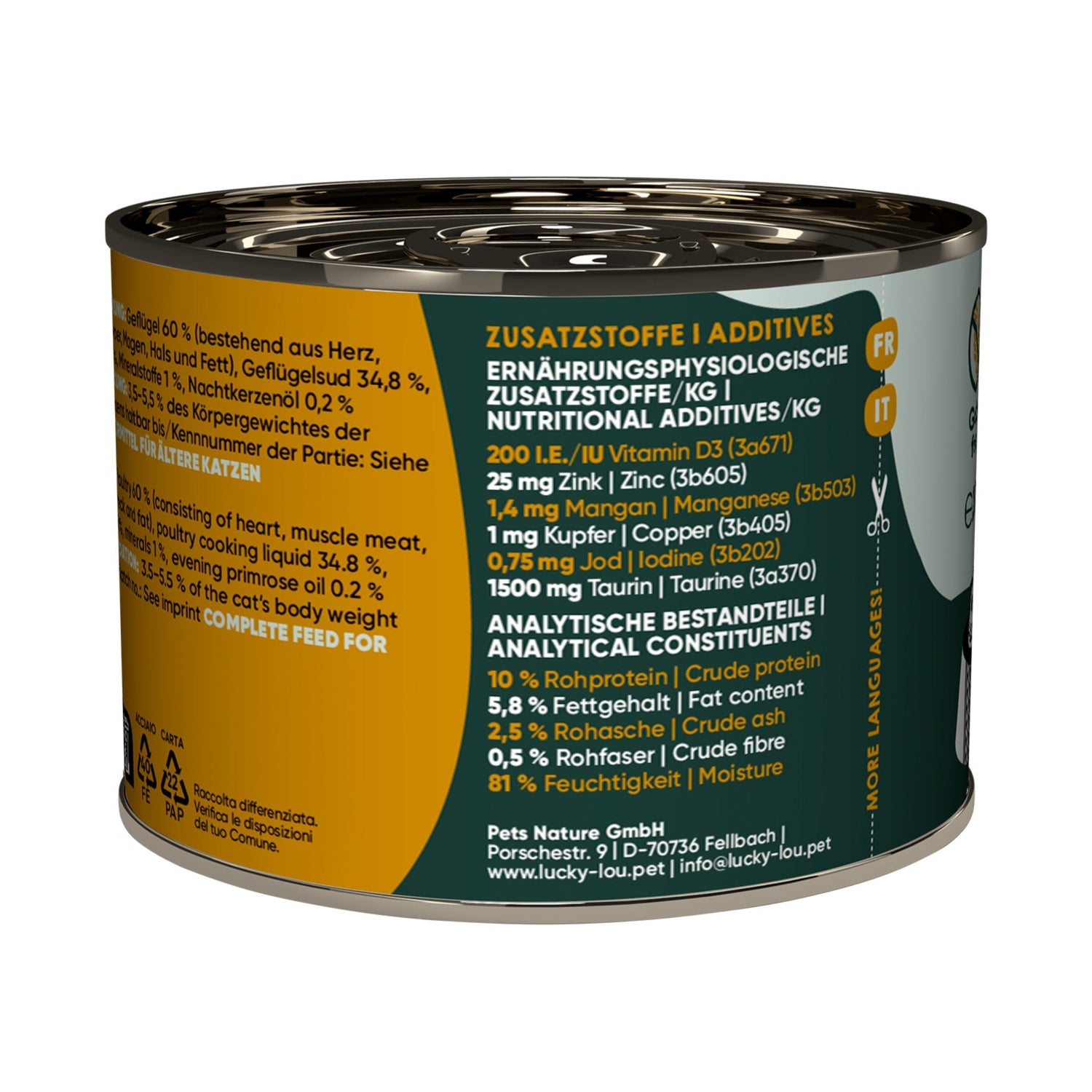 Lucky Lou Life Stage Senior Geflügel, Katzen Nassfutter - Woofshack