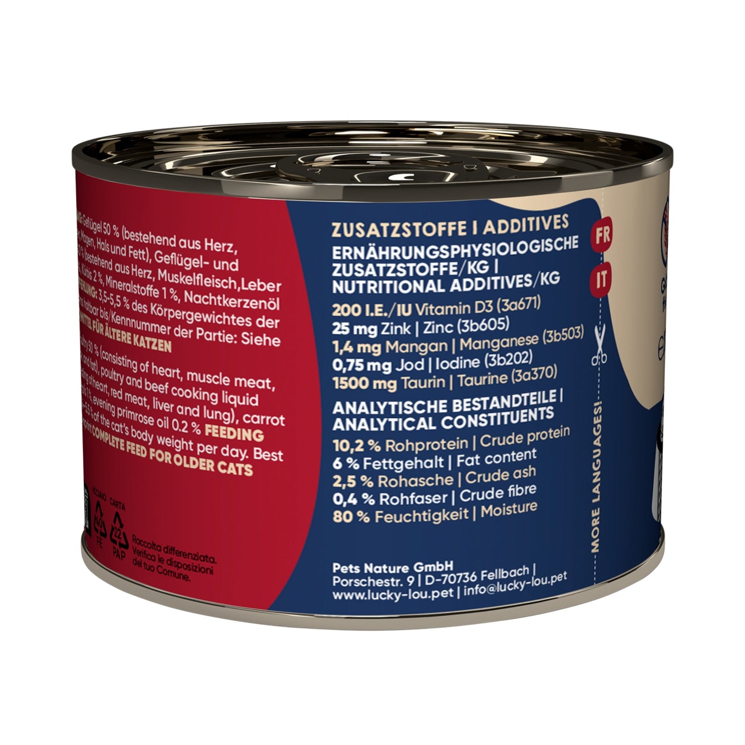 Lucky Lou Life Stage Senior Geflügel & Rind, Katzen Nassfutter - Woofshack