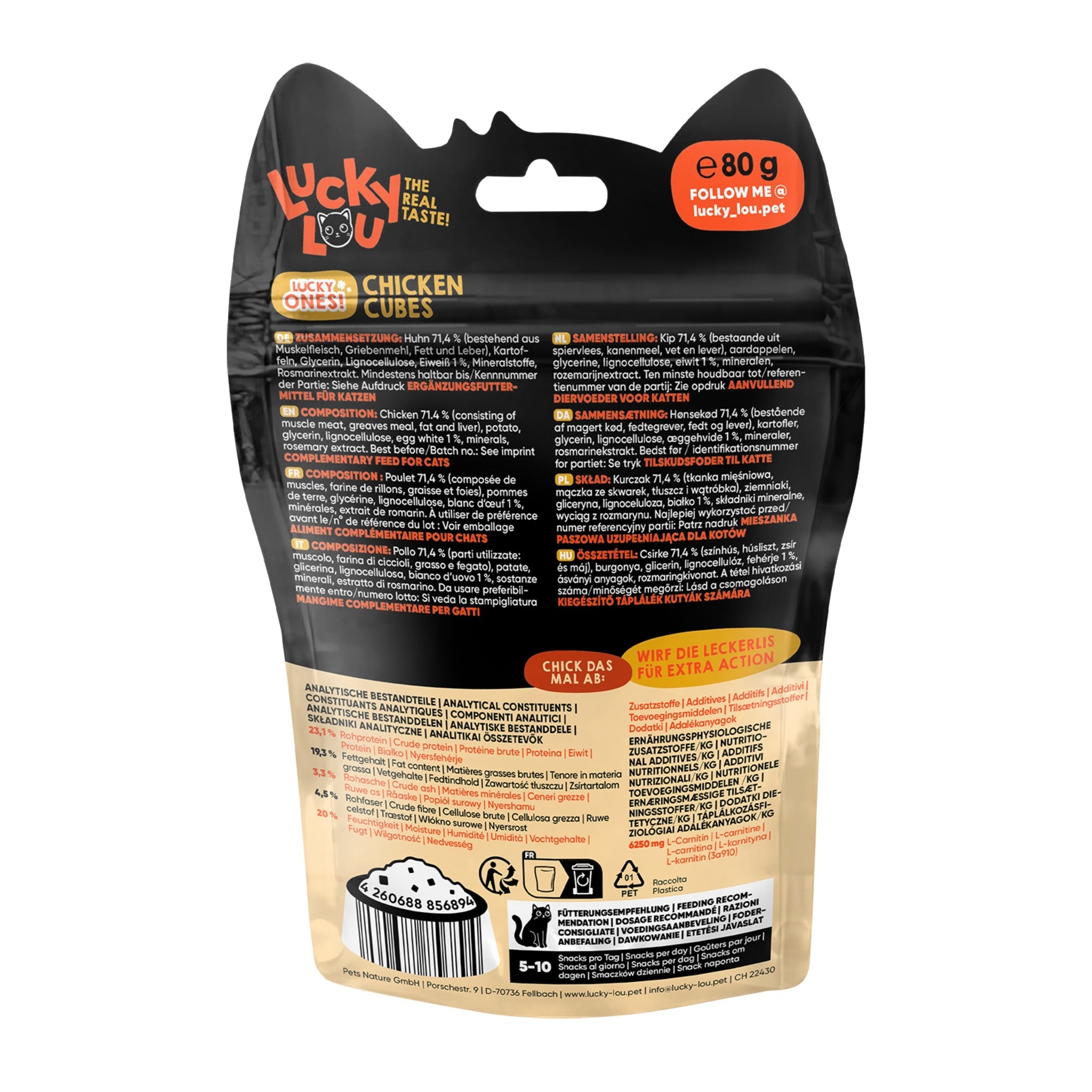 Lucky Lou Lucky Ones Cubes Huhn, Katzensnack - Woofshack
