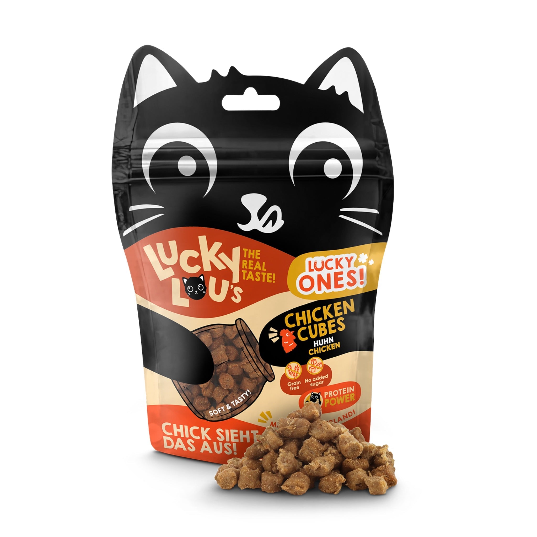 Lucky Lou Lucky Ones Cubes Huhn, Katzensnack - Woofshack