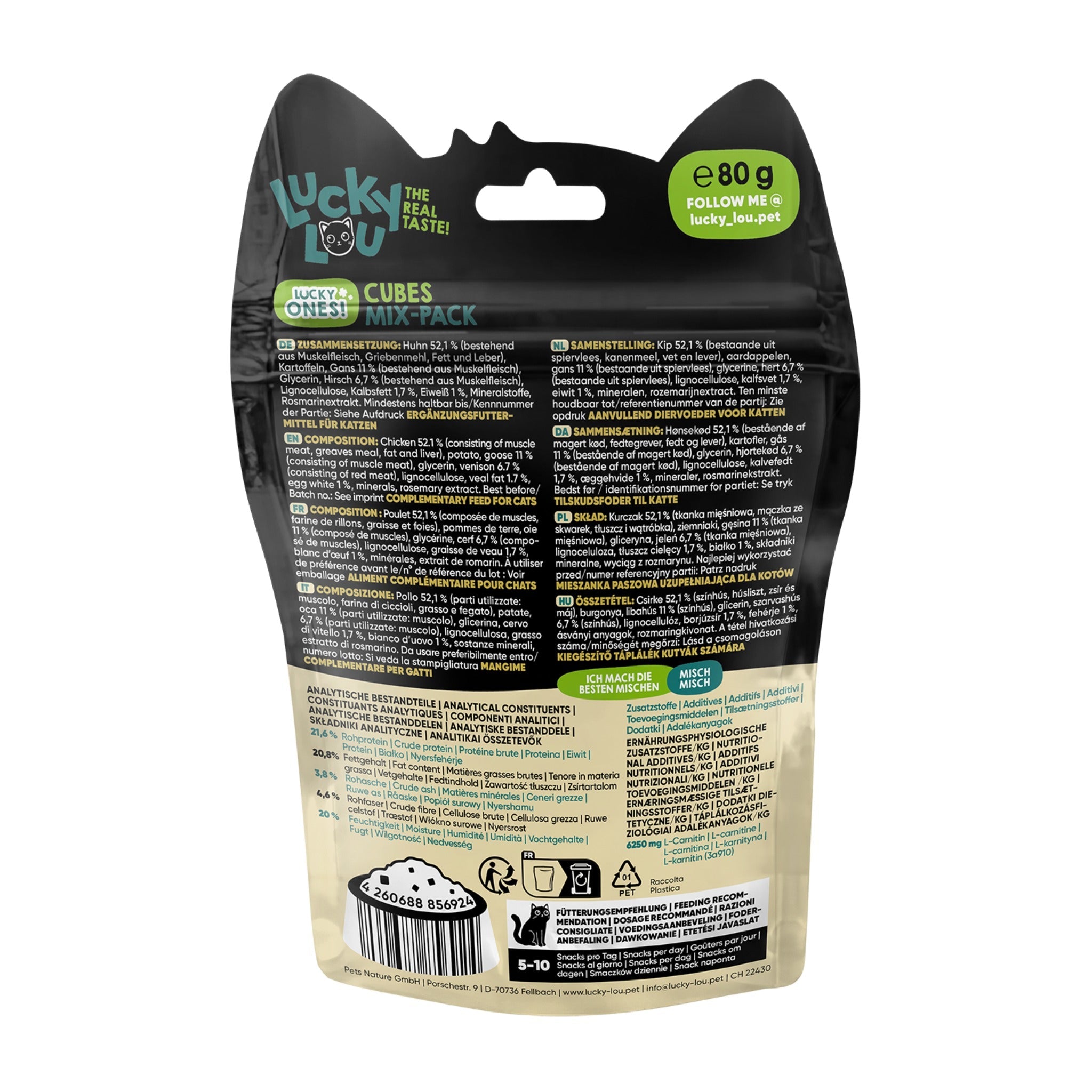 Lucky Lou Lucky Ones Cubes Mixpack, Katzensnack - Woofshack