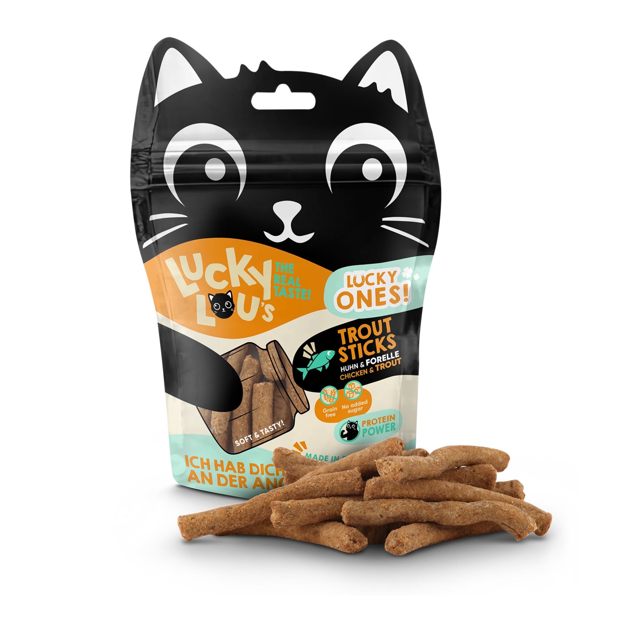 Lucky Lou Lucky Ones Sticks Huhn & Forelle, Katzensnack - Woofshack