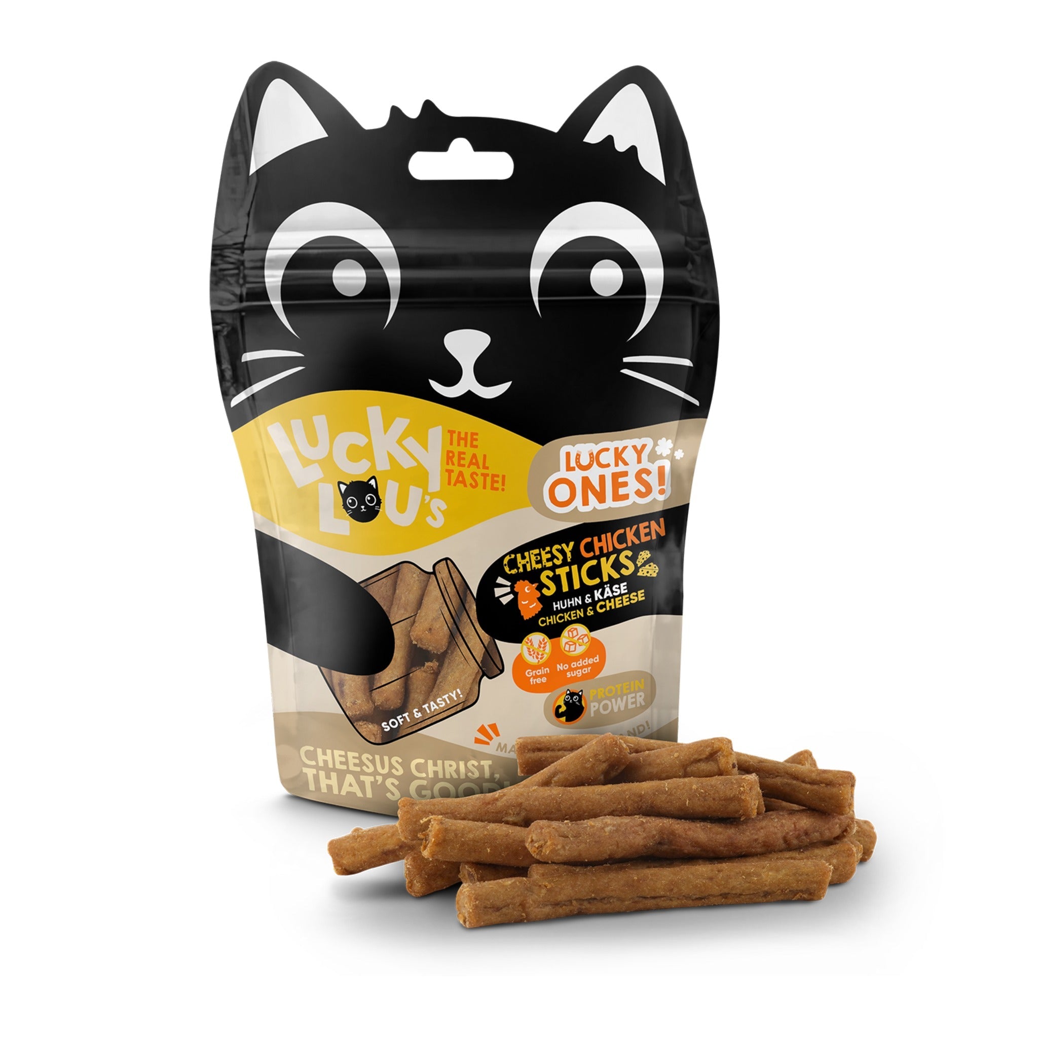 Lucky Lou Lucky Ones Sticks Huhn & Käse, Katzensnack - Woofshack