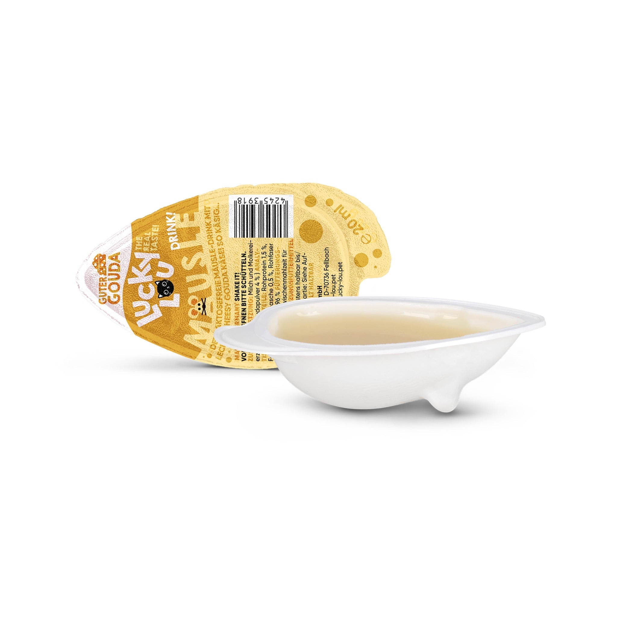 Lucky Lou Mäusle Drink - Snack Gouda, Katzensnack - Woofshack