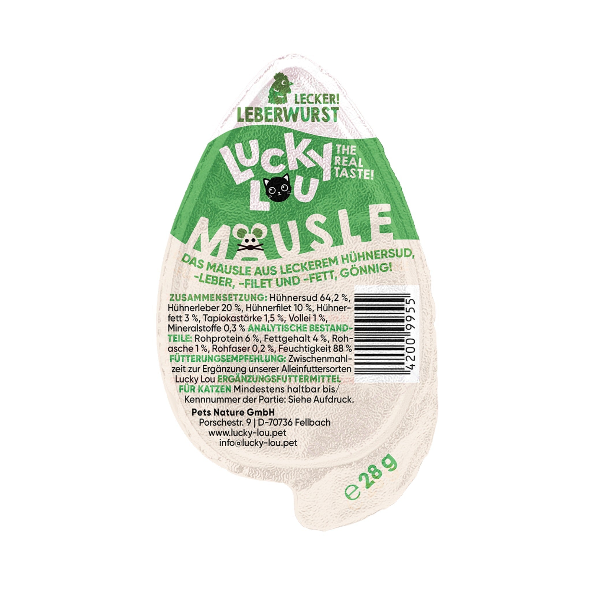 Lucky Lou Mäusle Leberwurst, Katzensnack - Woofshack