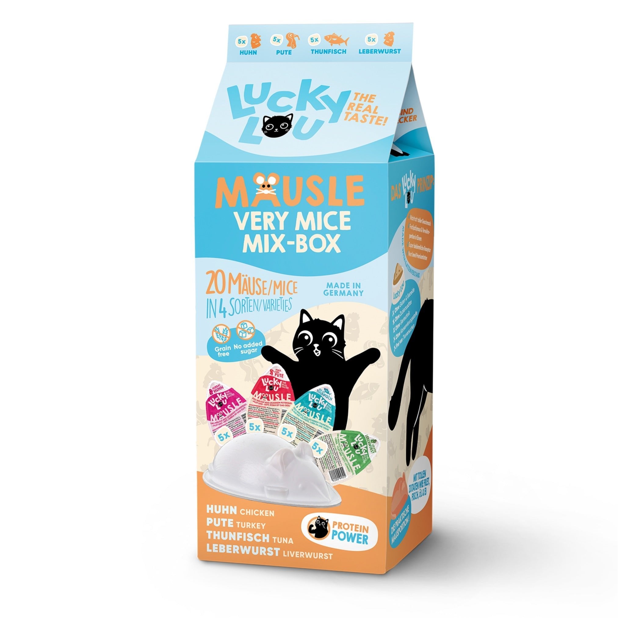 Lucky Lou Mäusle Multipack, Katzensnack - Woofshack