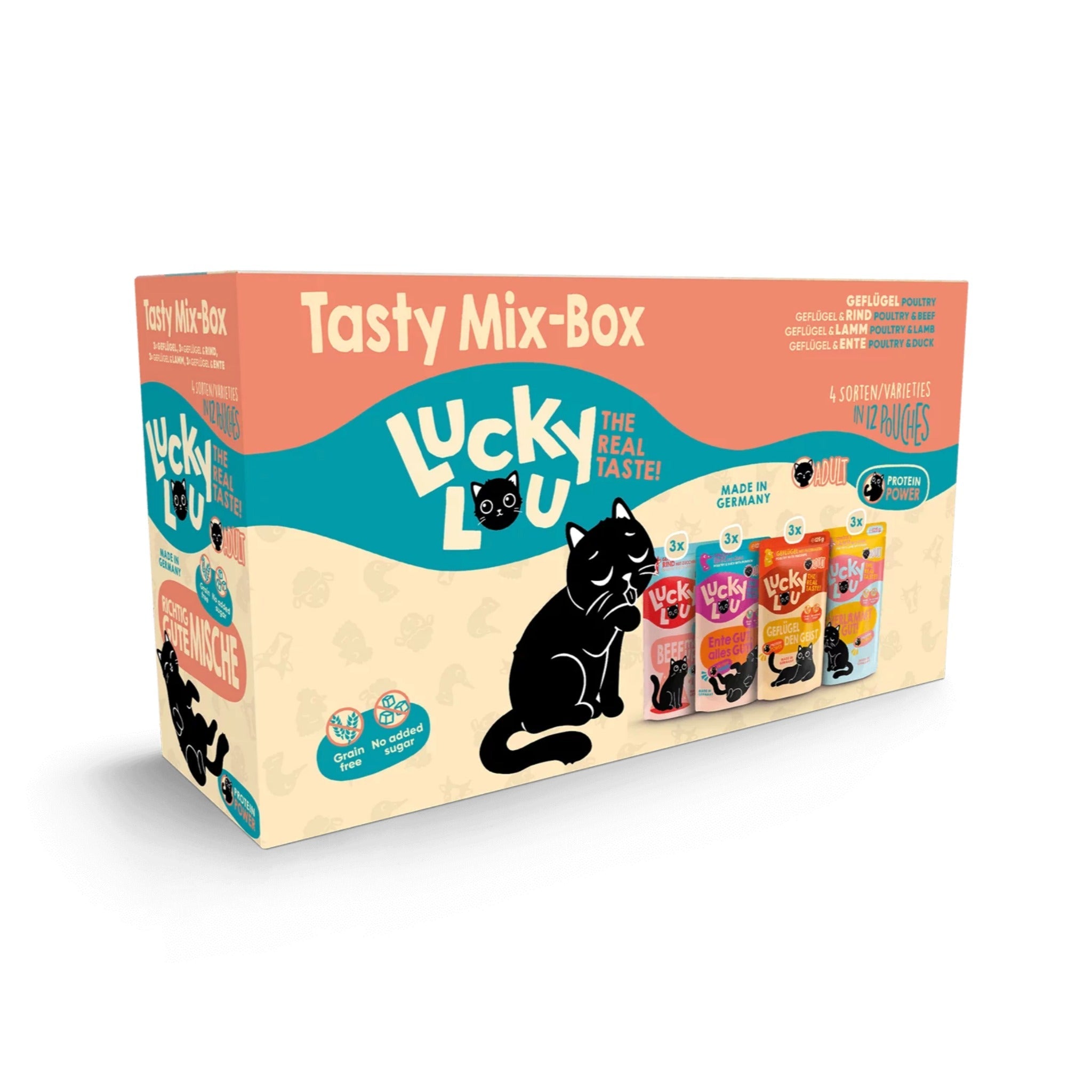 Lucky Lou Pouch Life Stage Adult Tasty - Mix, Katzen Nassfutter - Woofshack