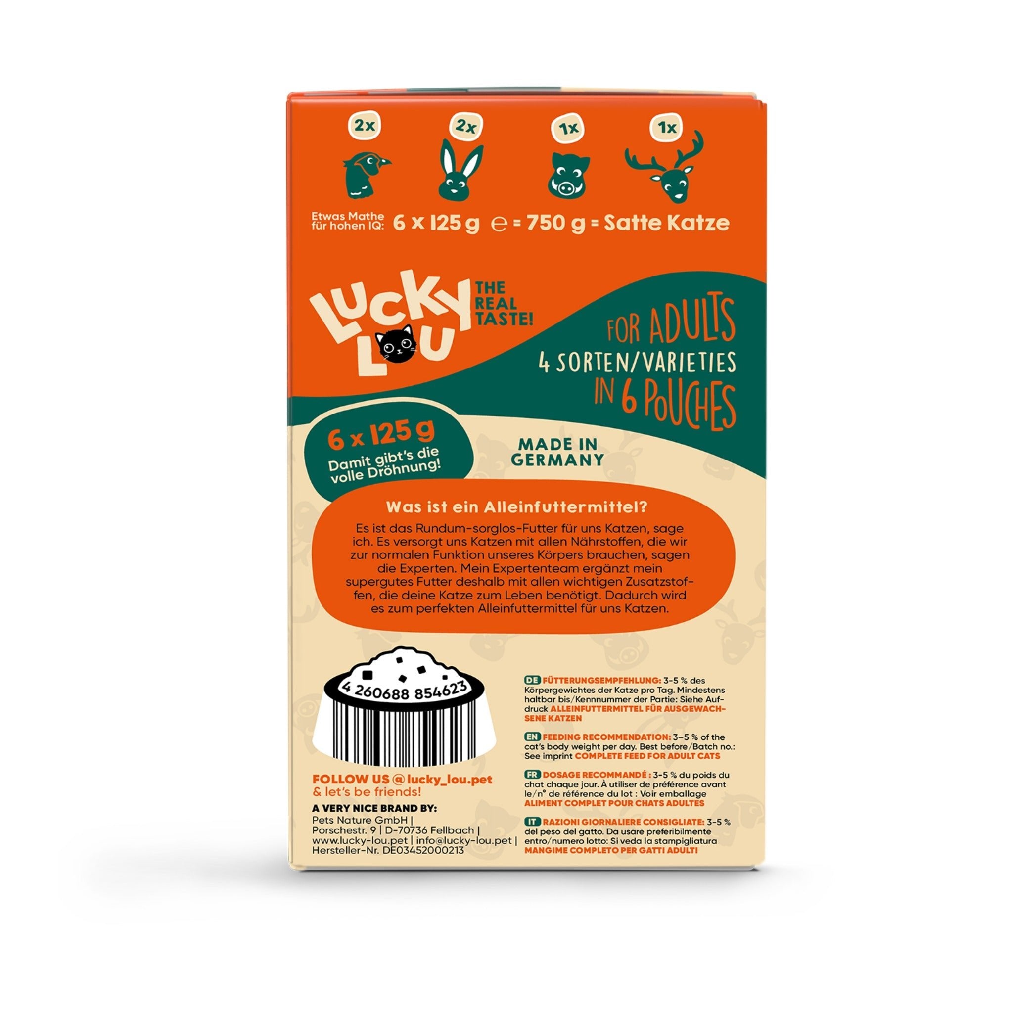 Lucky Lou Pouch Life Stage Adult Wild - Mix, Katzen Nassfutter - Woofshack