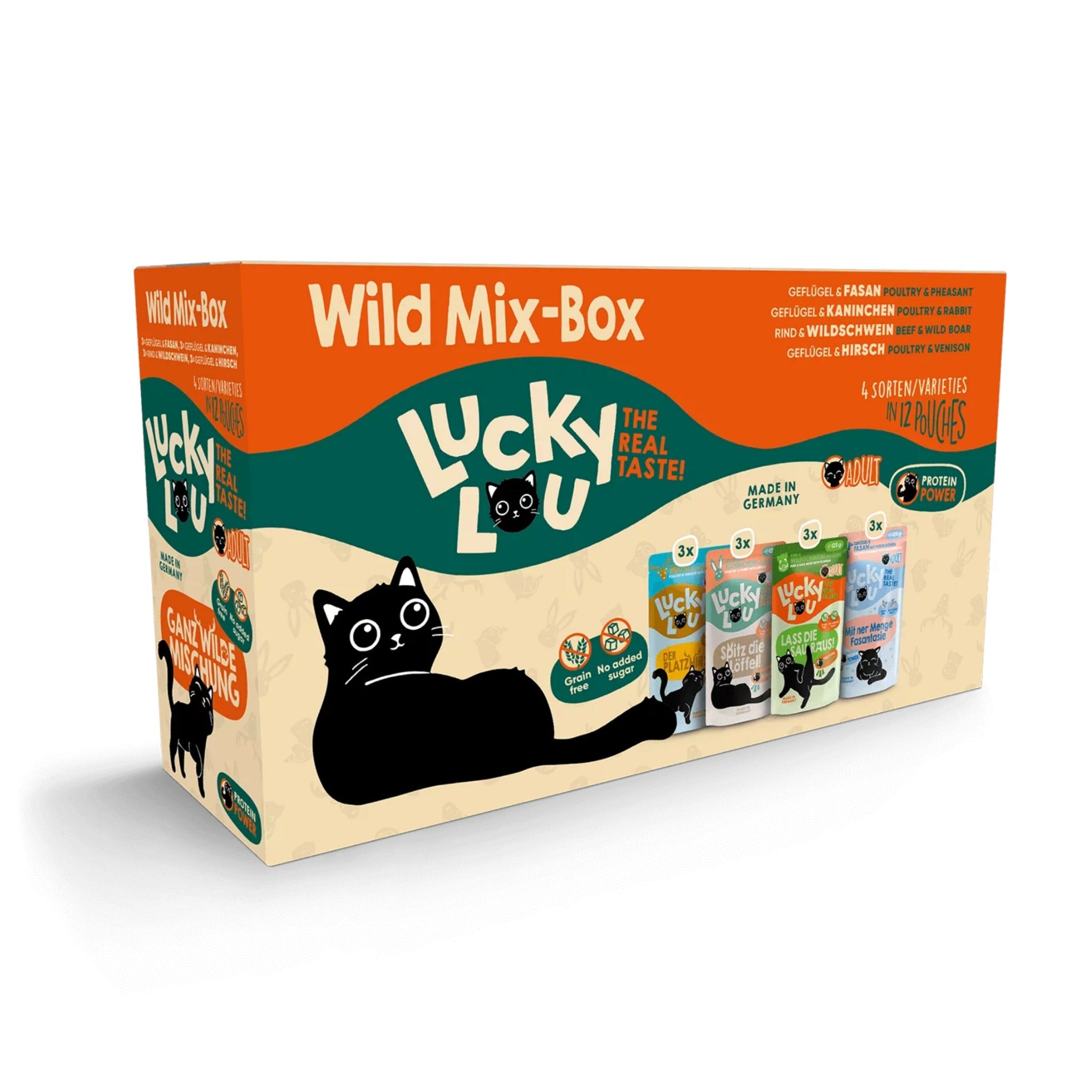 Lucky Lou Pouch Life Stage Adult Wild - Mix, Katzen Nassfutter - Woofshack
